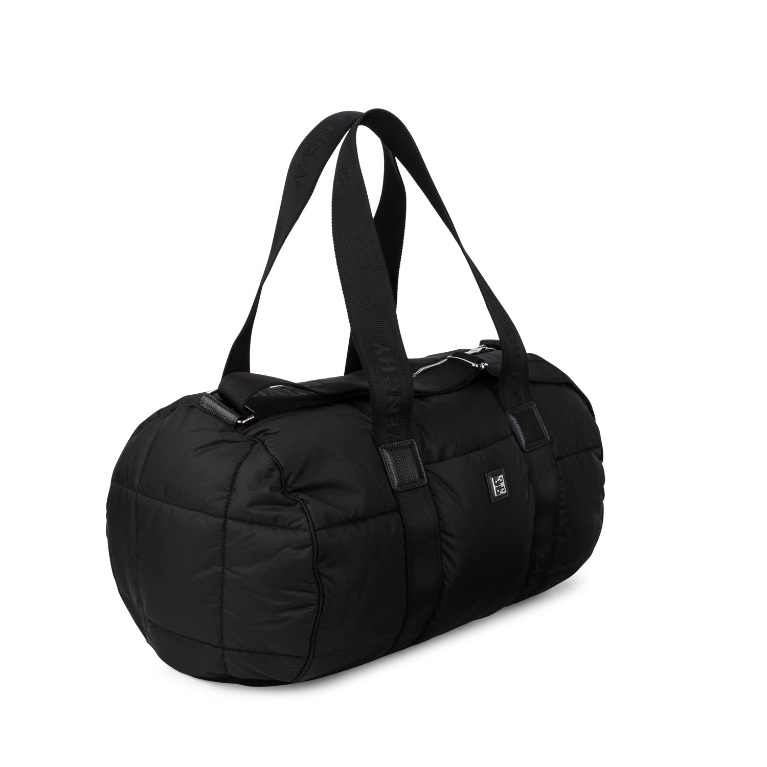 BORSA FASCIATOIO NERA CON DETTAGLI IN PELLE - annameglio.com abbigliamento moda