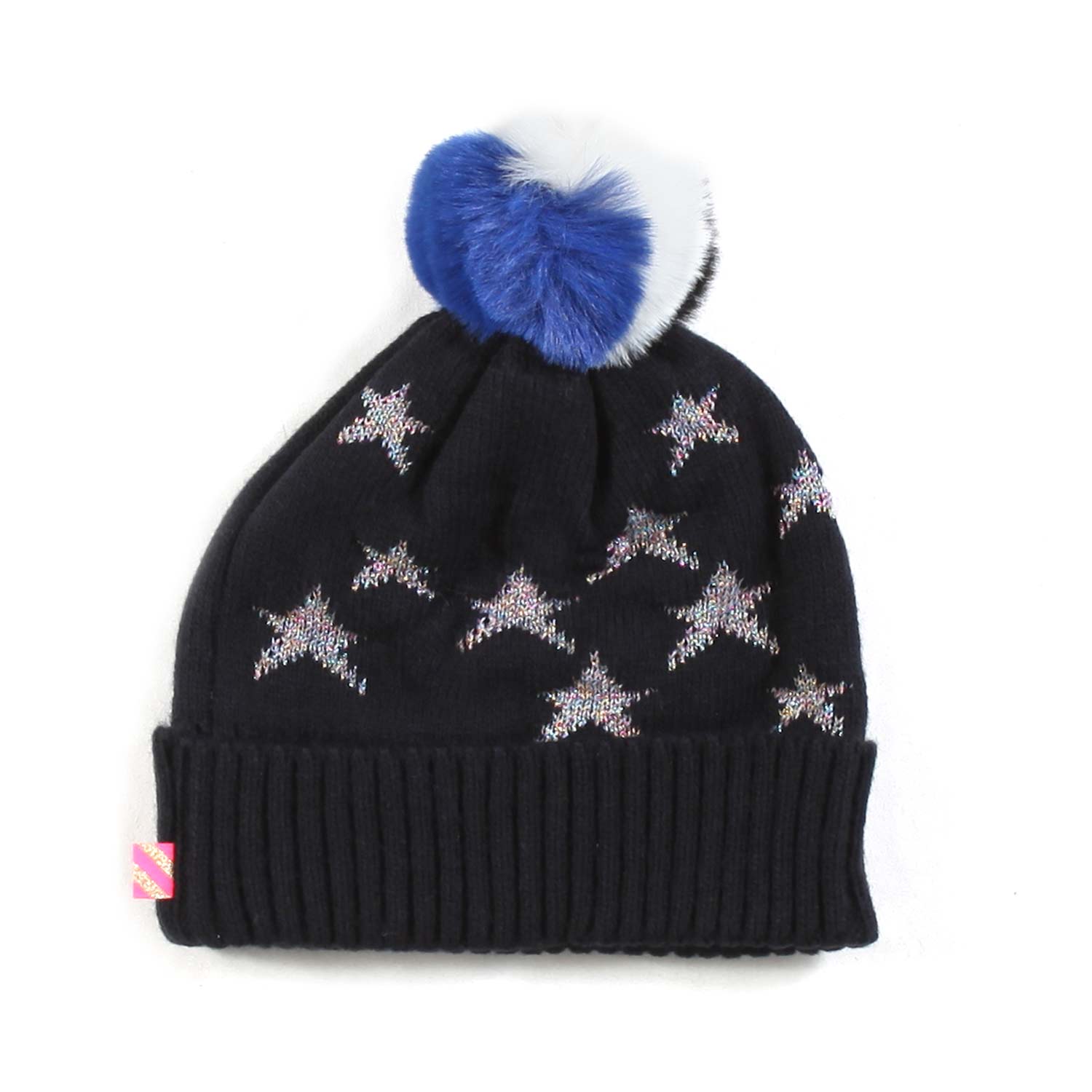 CAPPELLO POM PON BLU NAVY CON STELLE - annameglio.com abbigliamento moda