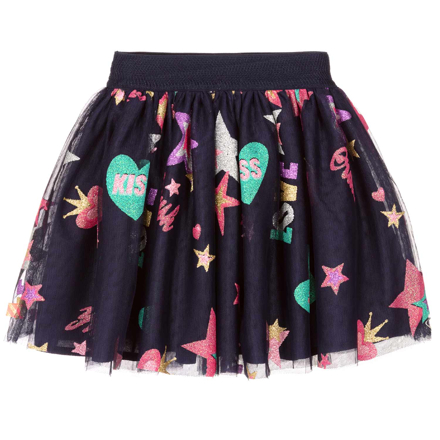 GONNA IN TULLE BLU E MULTICOLOR BAMBINA - annameglio.com abbigliamento moda