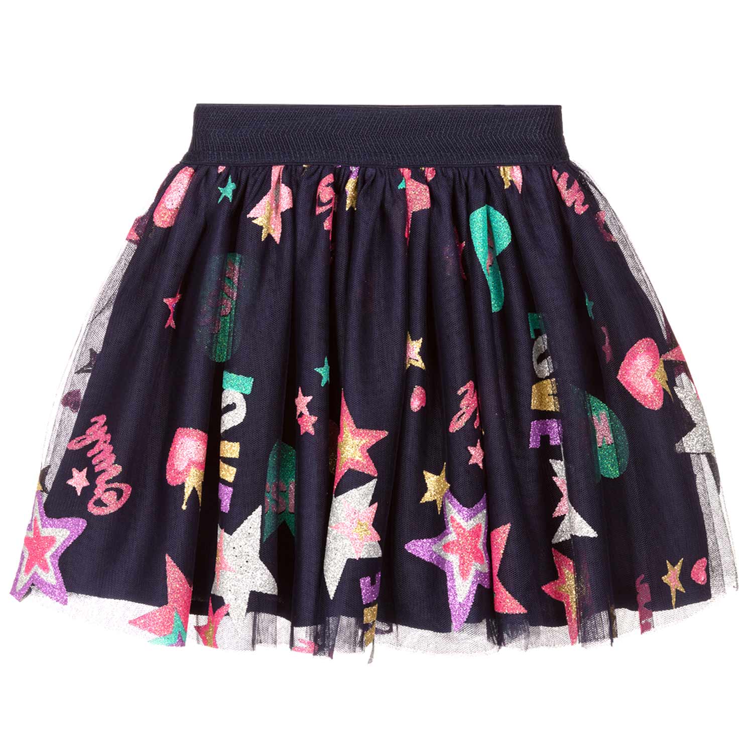 GONNA IN TULLE BLU E MULTICOLOR BAMBINA - annameglio.com abbigliamento moda