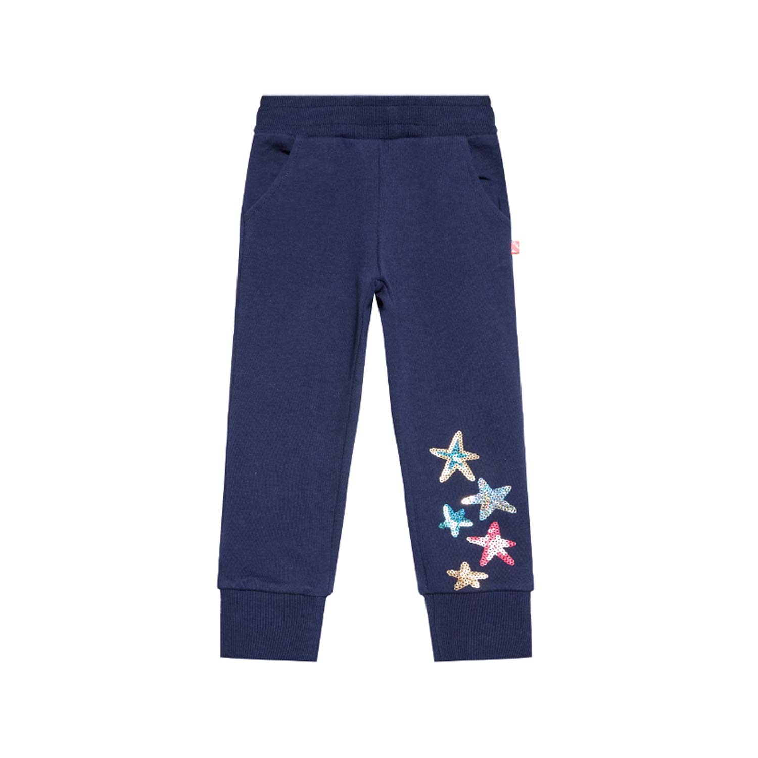 PANTALONE BLU IN FELPA CON STELLE BAMBINA - annameglio.com abbigliamento moda