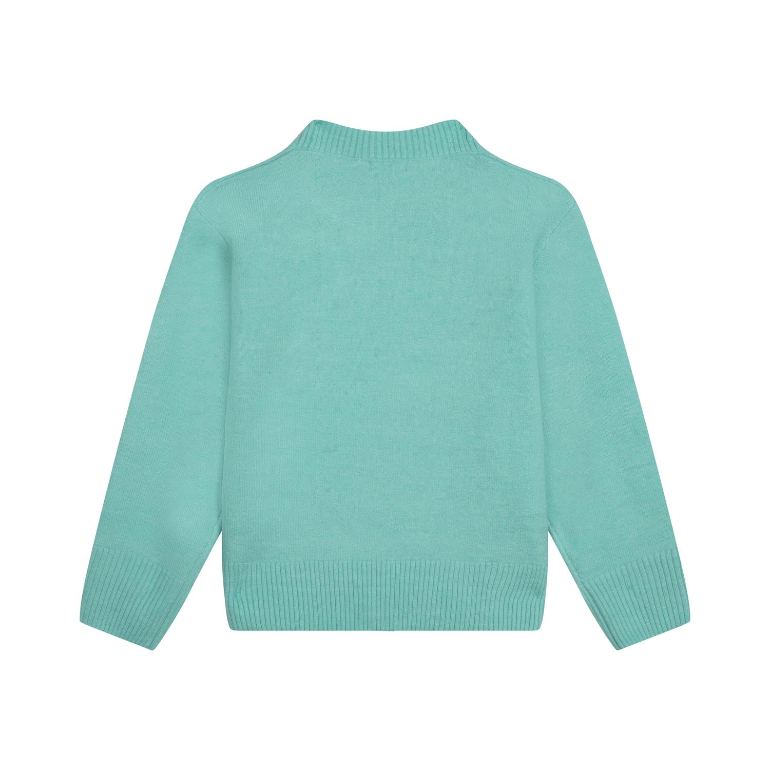 PULLOVER VERDE ACQUA CON PAILLETTES BAMBINA - annameglio.com abbigliamento moda