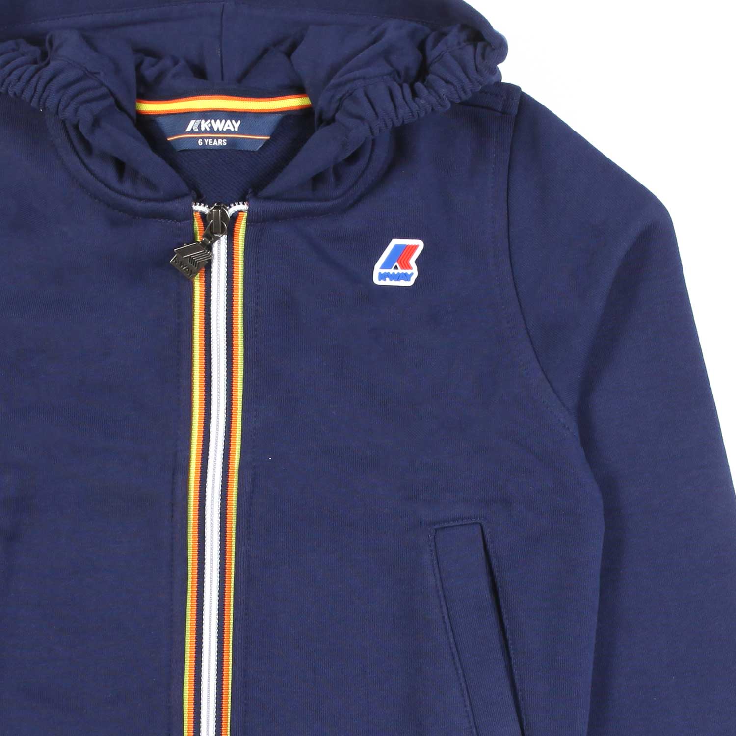 FELPA UNISEX DELINE FRENCH TERRY BLU - annameglio.com abbigliamento moda