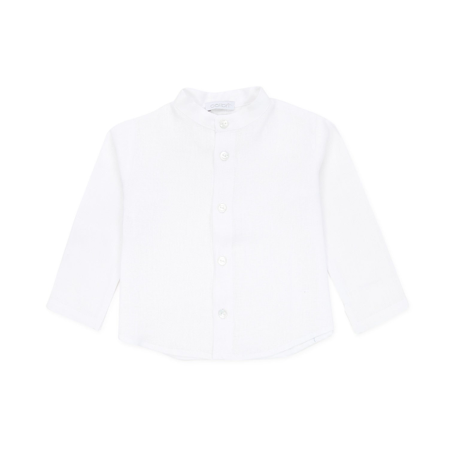 CAMICIA COREANA BIANCA DI LINO BIMBO E BEBÈ - annameglio.com abbigliamento moda