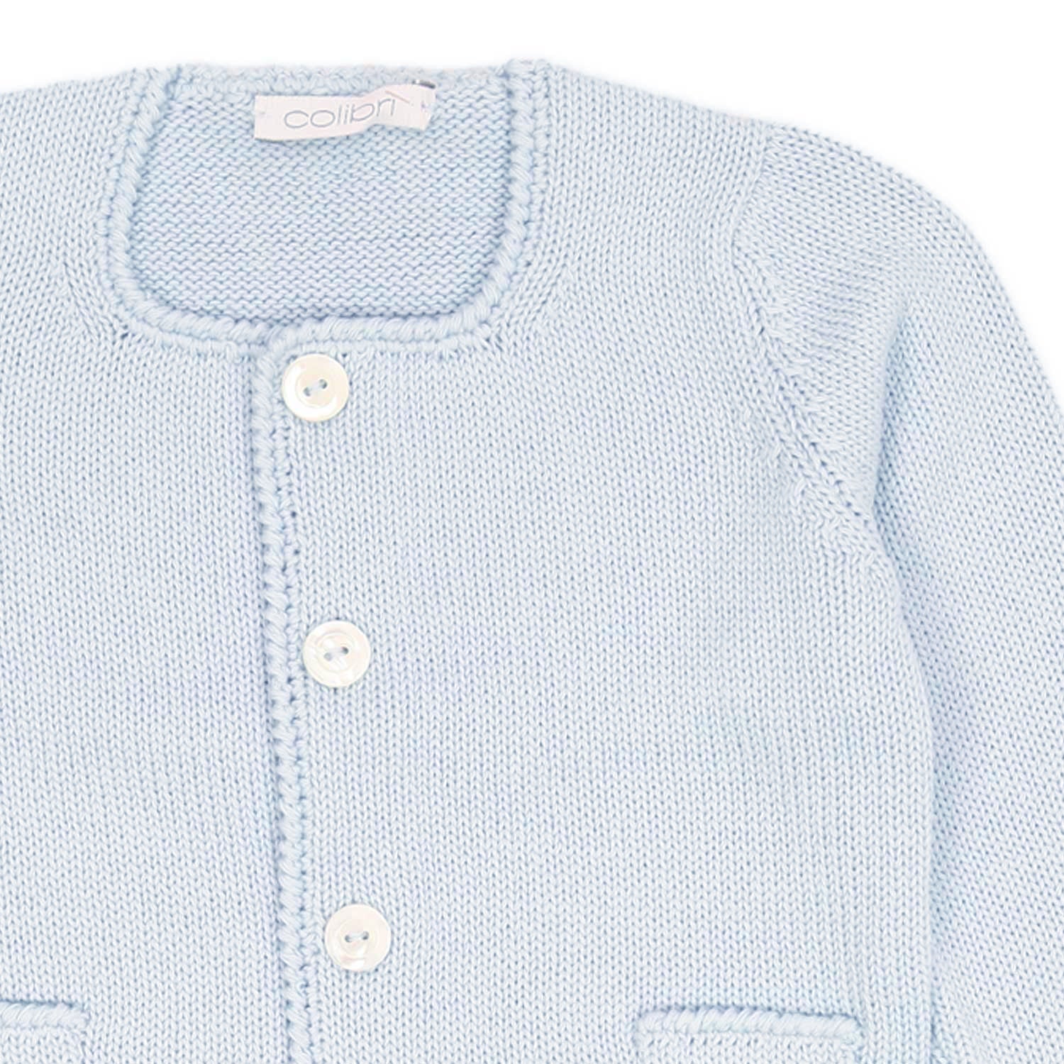 CARDIGAN CELESTE BEBÈ UNISEX - annameglio.com abbigliamento moda