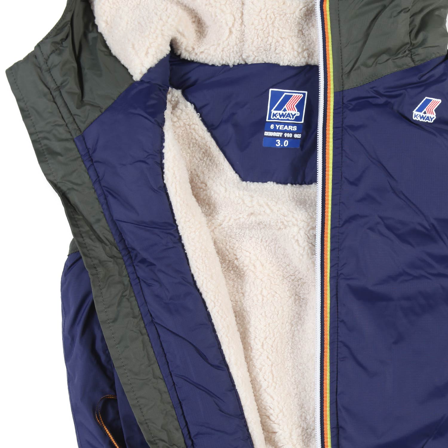 GILET ORLAN ORSETTO BLU E VERDE - annameglio.com abbigliamento moda