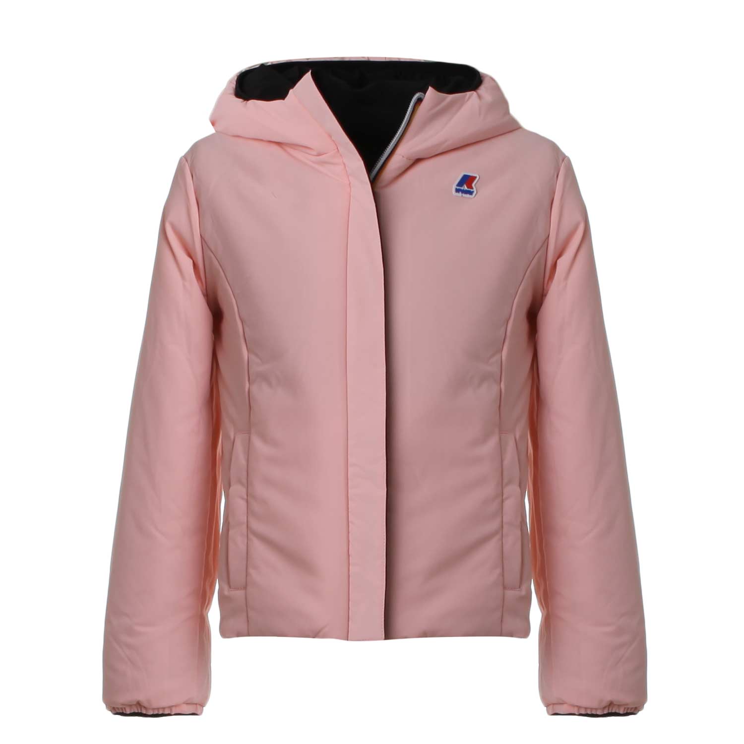 GIACCA LILY WARM DOUBLE NERA E ROSA - annameglio.com abbigliamento moda