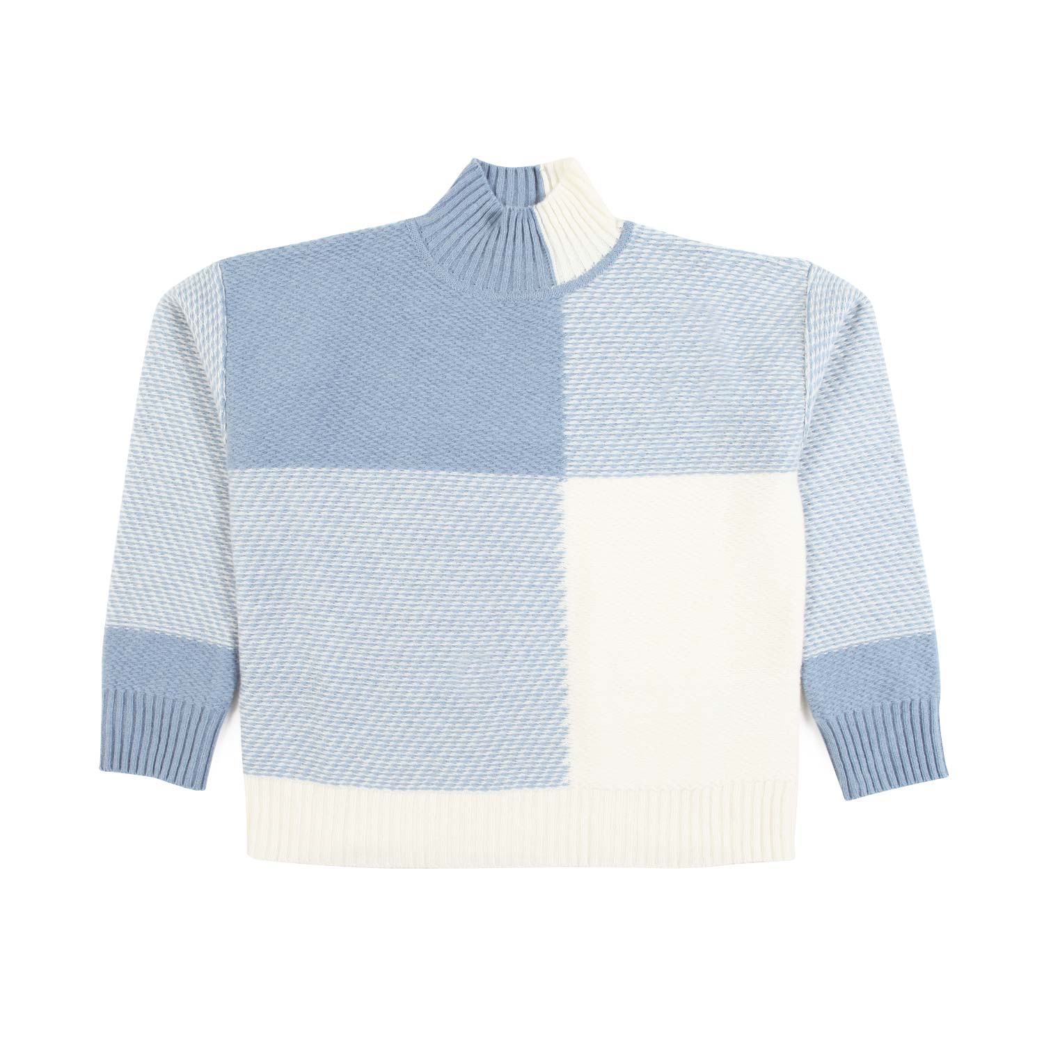 DOLCEVITA CHECK PANNA E CELESTE UNISEX - annameglio.com abbigliamento moda