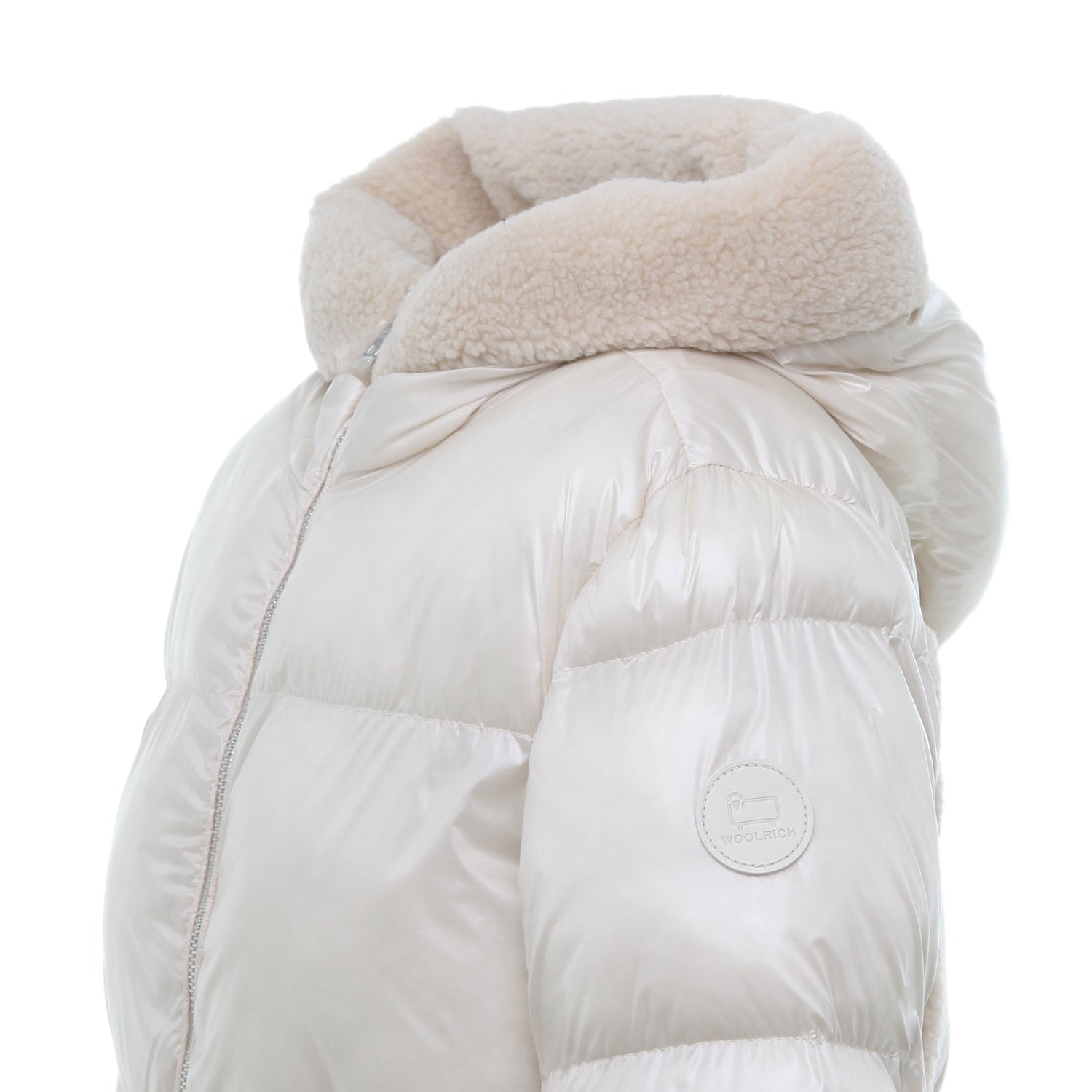 PIUMINO CURLY CORTO BIANCO PANNA BAMBINA E TEEN - annameglio.com abbigliamento moda