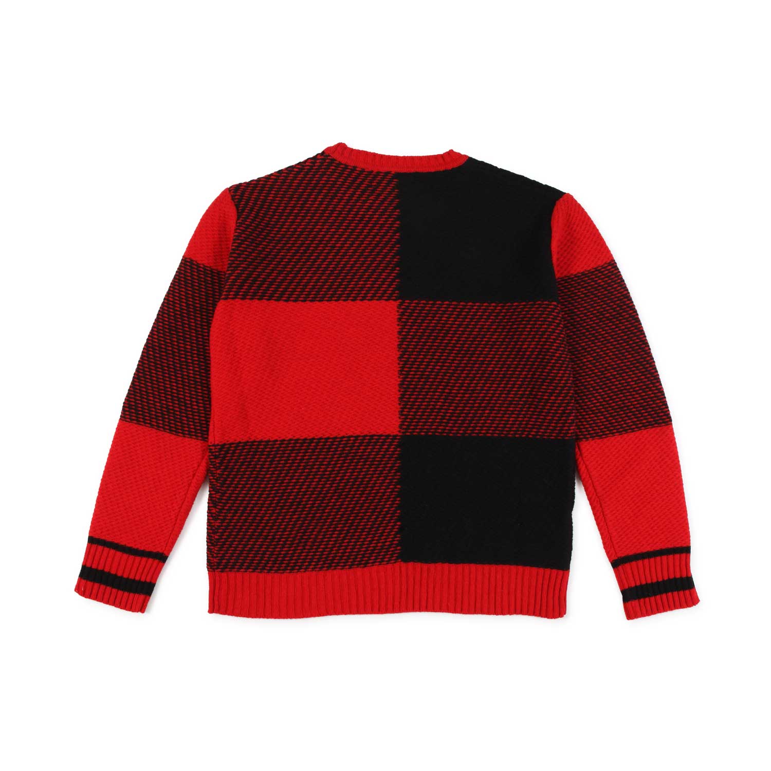 MAGLIONE CHECK ROSSO E NERO UNISEX - annameglio.com abbigliamento moda