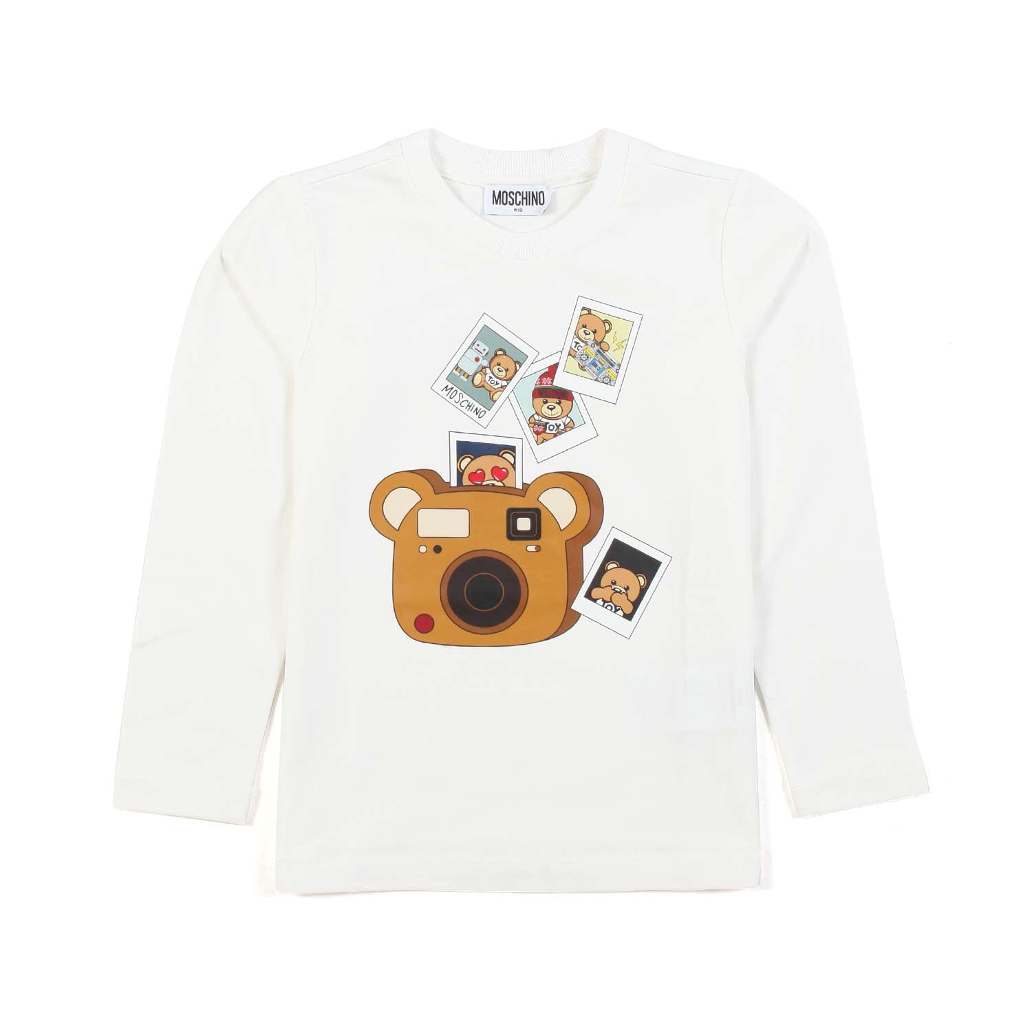 T-SHIRT MANICA LUNGA BIANCA CON STAMPE TEDDY BEAR - annameglio.com abbigliamento moda