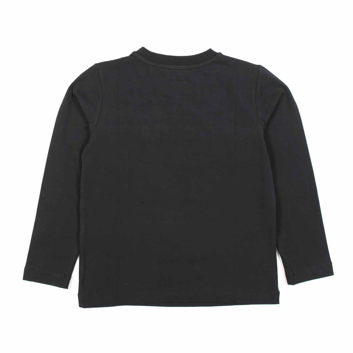 T-SHIRT MANICA LUNGA NERA CON STAMPE TEDDY BEAR - annameglio.com abbigliamento moda