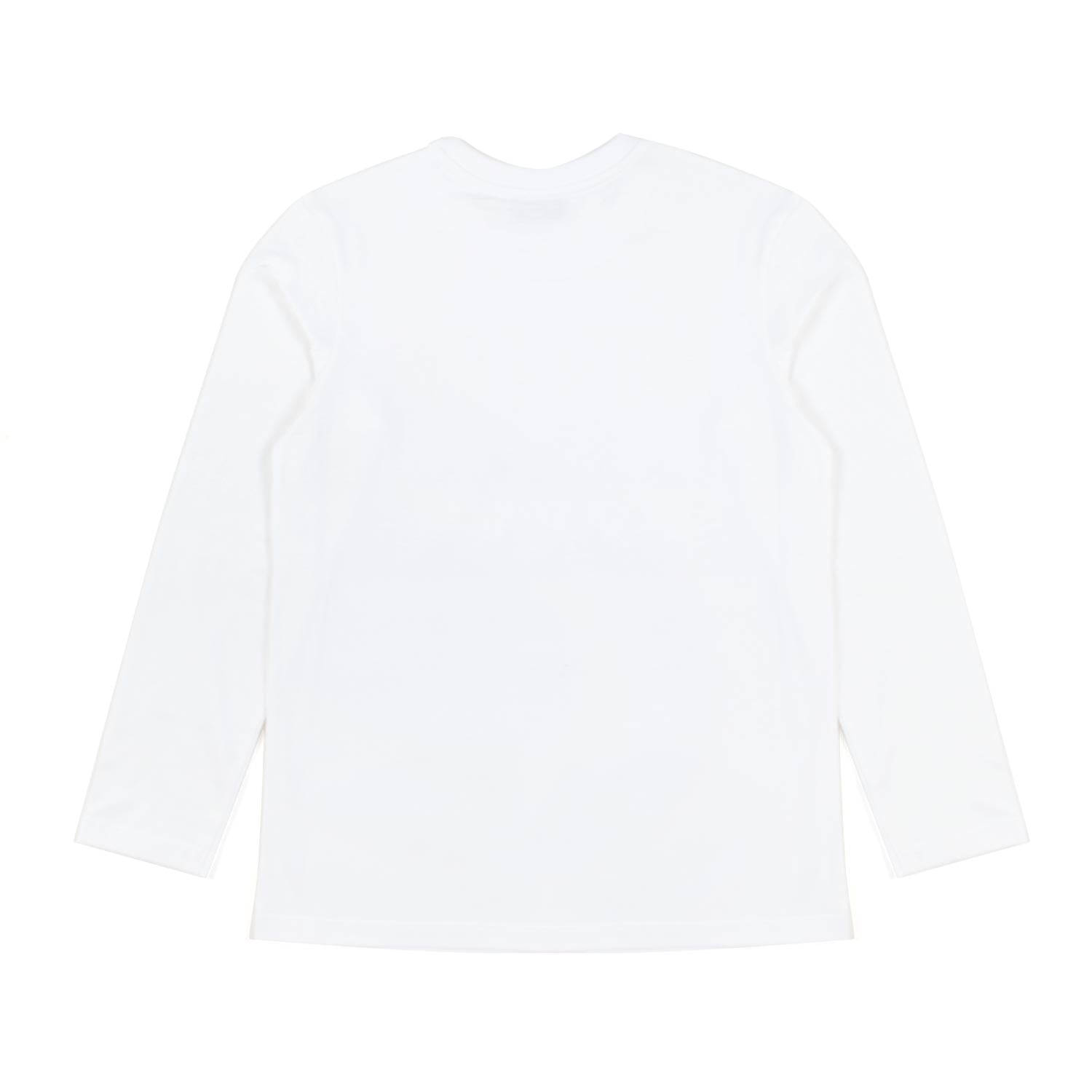 T-SHIRT MANICA LUNGA BIANCA E TURCHESE - annameglio.com abbigliamento moda