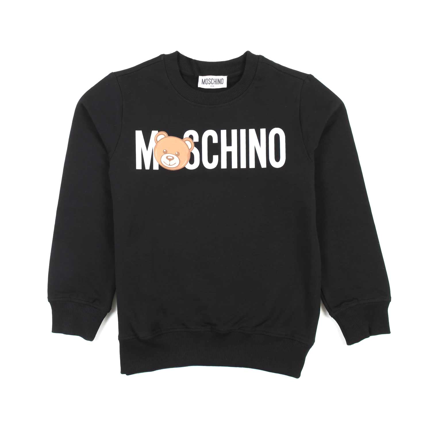 FELPA NERA CON LOGO TEDDY BEAR BAMBINO E BAMBINA - annameglio.com abbigliamento moda