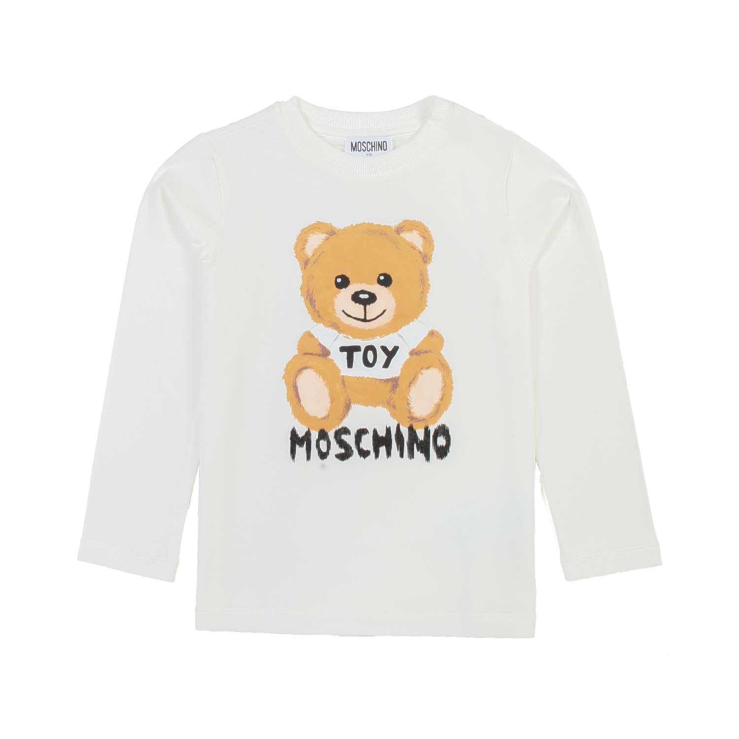 T-SHIRT MANICA LUNGA BIANCA CON TEDDY BEAR - annameglio.com abbigliamento moda