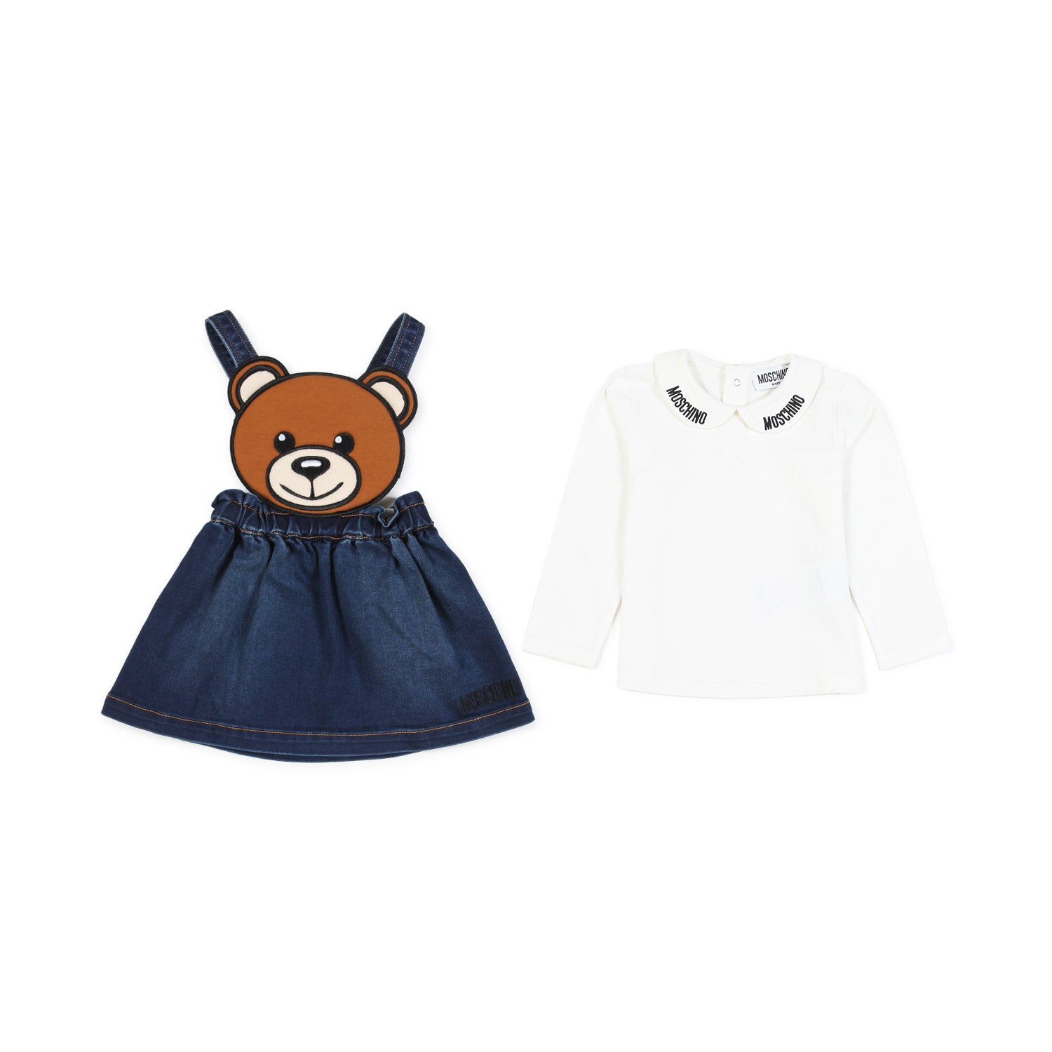 COMPLETINO T-SHIRT E GONNA SALOPETTE TEDDY BEAR - annameglio.com abbigliamento moda