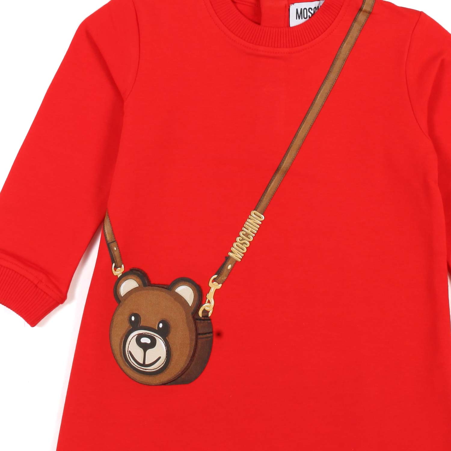 MINI ABITO ROSSO IN FELPA BIMBA - annameglio.com abbigliamento moda