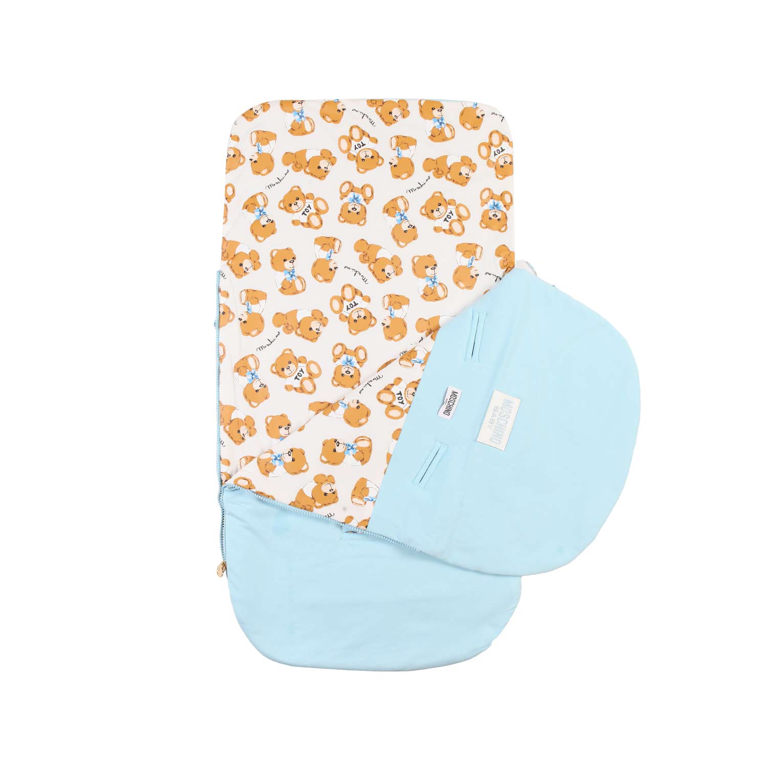 SACCO NANNA TEDDY BEAR CELESTE NEONATO - annameglio.com abbigliamento moda