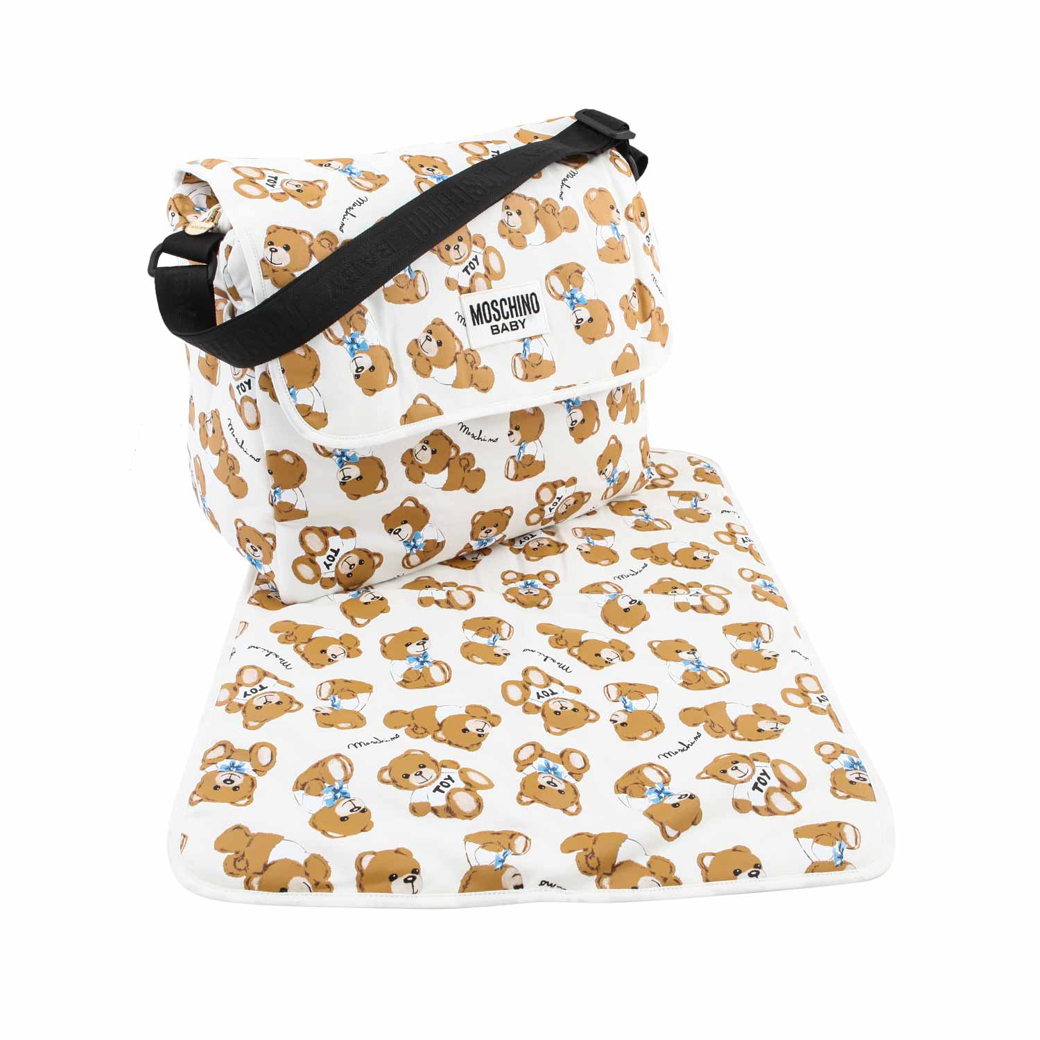 BORSA FASCIATOIO TEDDY BEAR BIANCA - annameglio.com abbigliamento moda