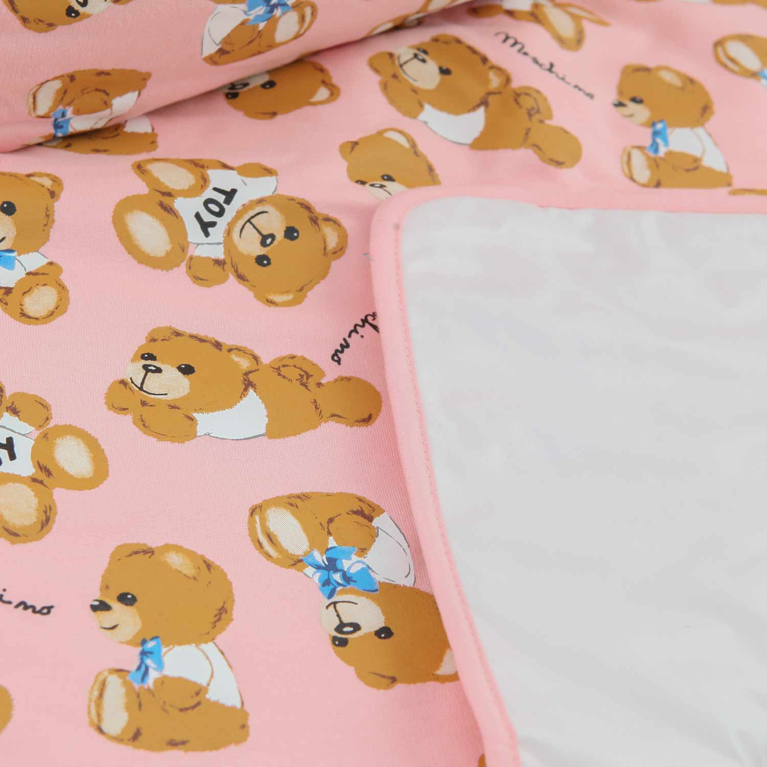 BORSA FASCIATOIO TEDDY BEAR ROSA NEONATA - annameglio.com abbigliamento moda