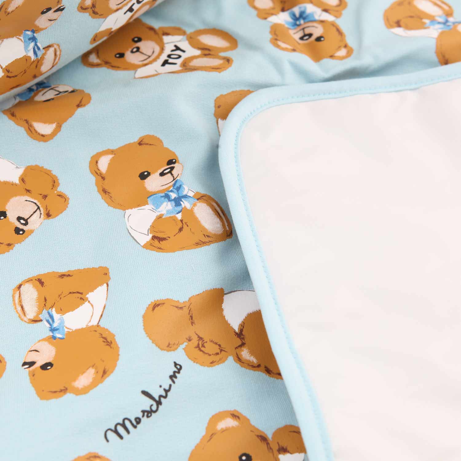BORSA FASCIATOIO TEDDY BEAR CELESTE NEONATO - annameglio.com abbigliamento moda