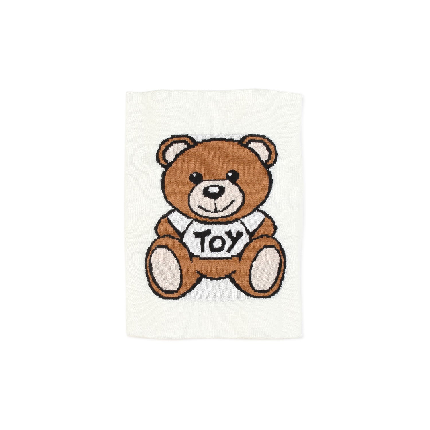 COPERTA DA CULLA BIANCA CON TEDDY BEAR - annameglio.com abbigliamento moda