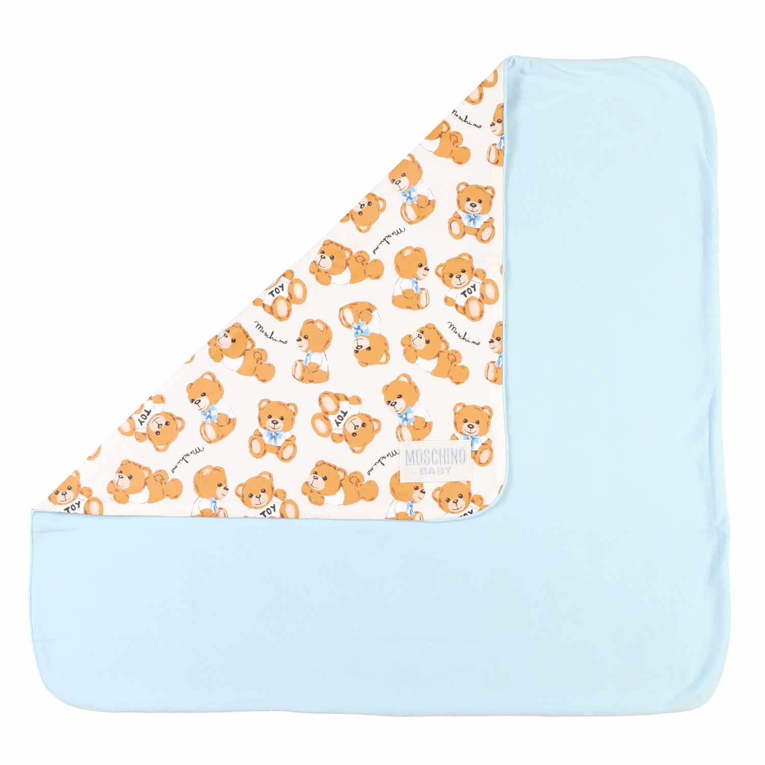 COPERTA TEDDY BEAR CELESTE NEONATO - annameglio.com abbigliamento moda