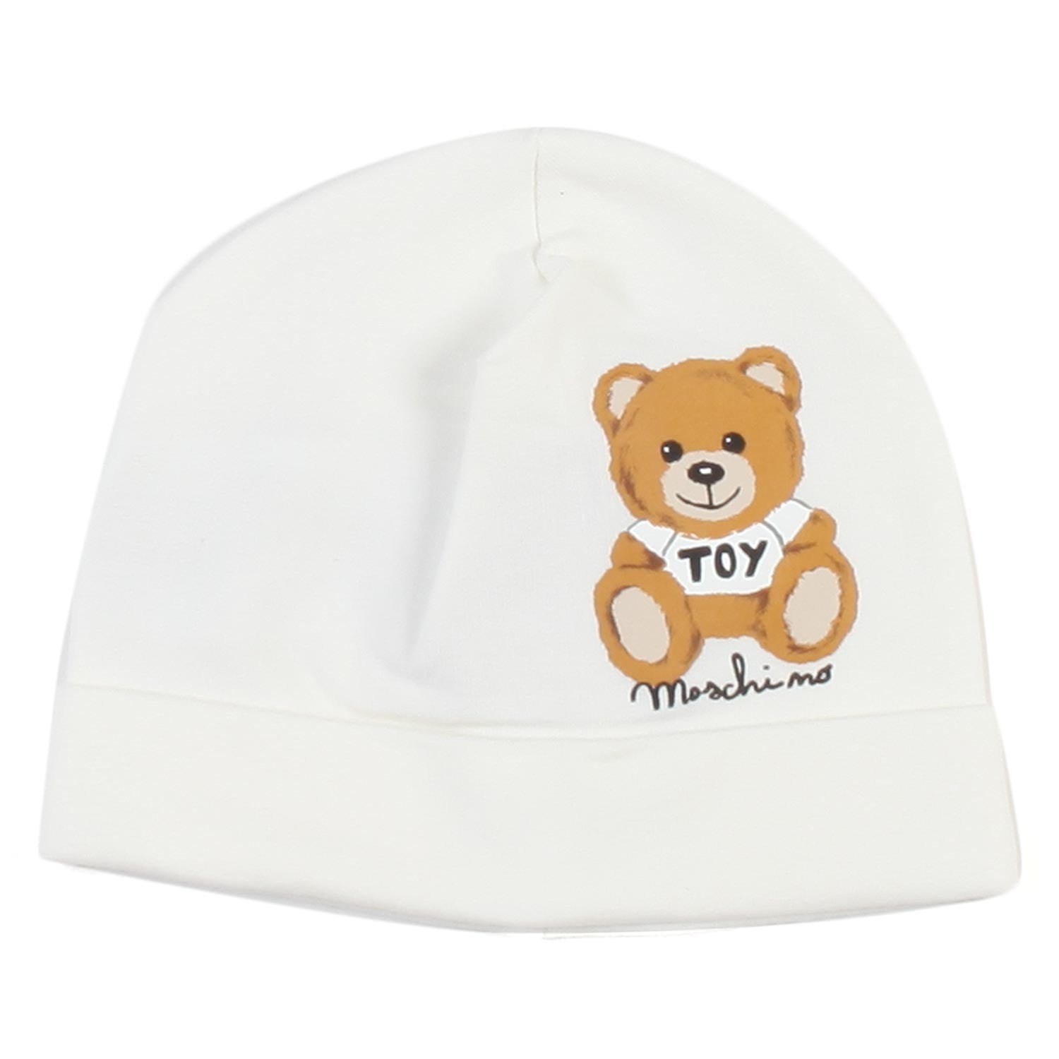 CAPPELLO BABY BIANCO CALDO CON ORSACCHIOTTO - annameglio.com abbigliamento moda