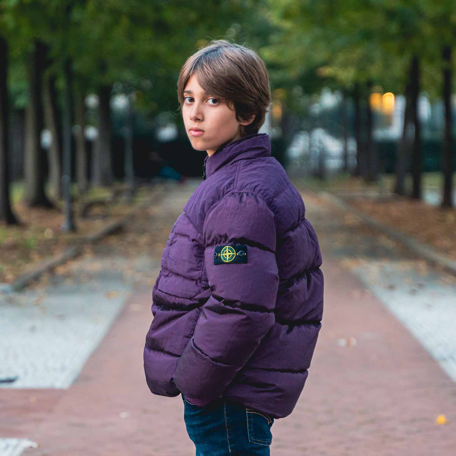PIUMINO VIOLA SCURO BAMBINO E TEENAGER - annameglio.com abbigliamento moda