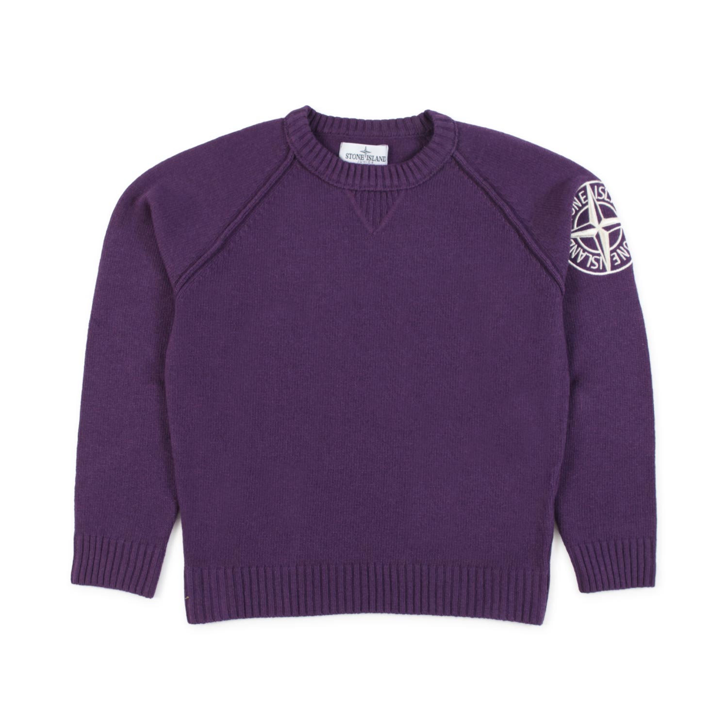PULLOVER VIOLA CON LOGO RICAMATO - annameglio.com abbigliamento moda
