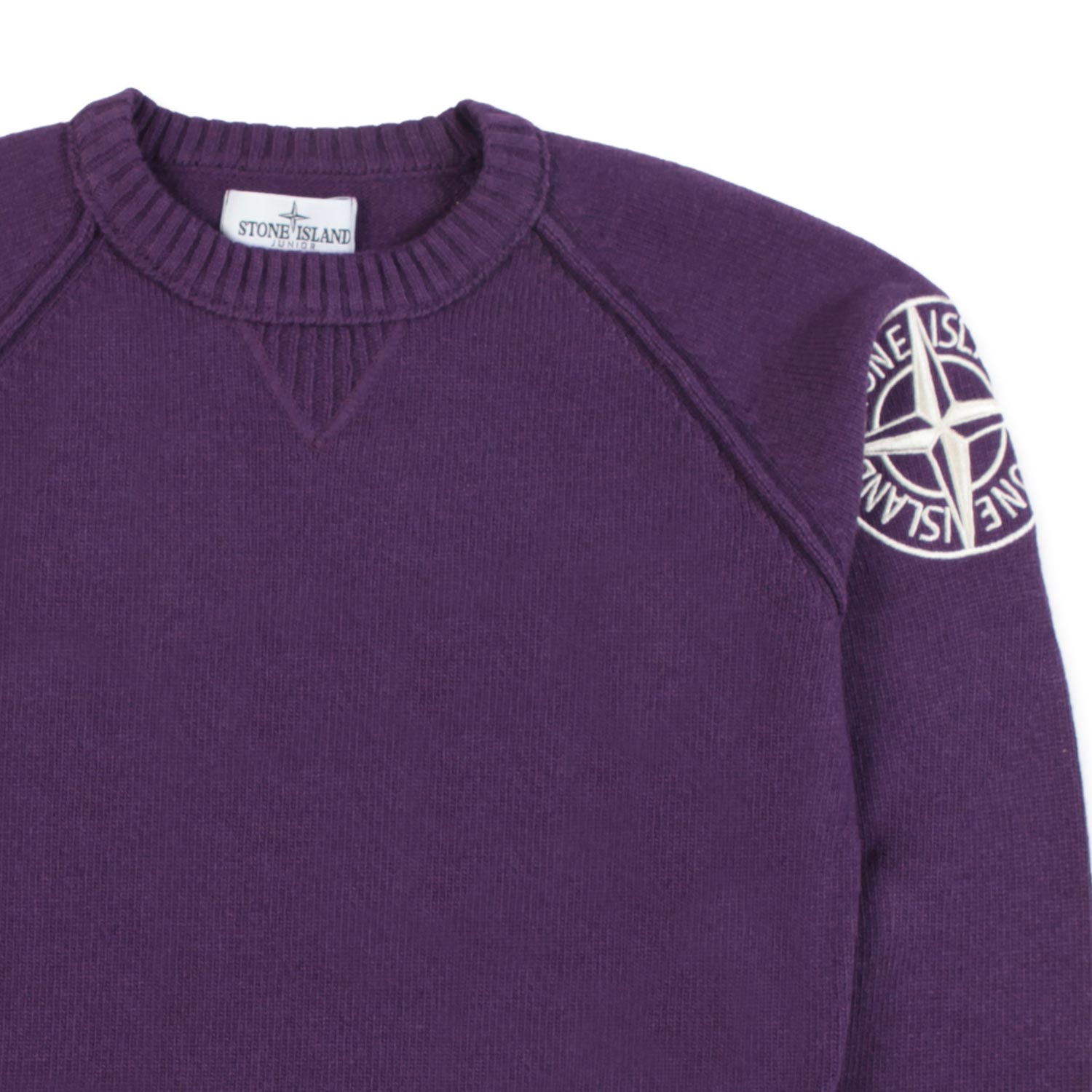 PULLOVER VIOLA CON LOGO RICAMATO - annameglio.com abbigliamento moda