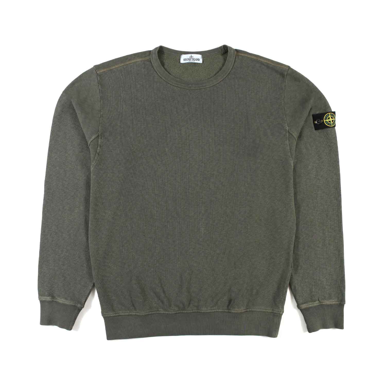 FELPA VERDE MILITARE CON PATCH LOGO COMPASS - annameglio.com abbigliamento moda