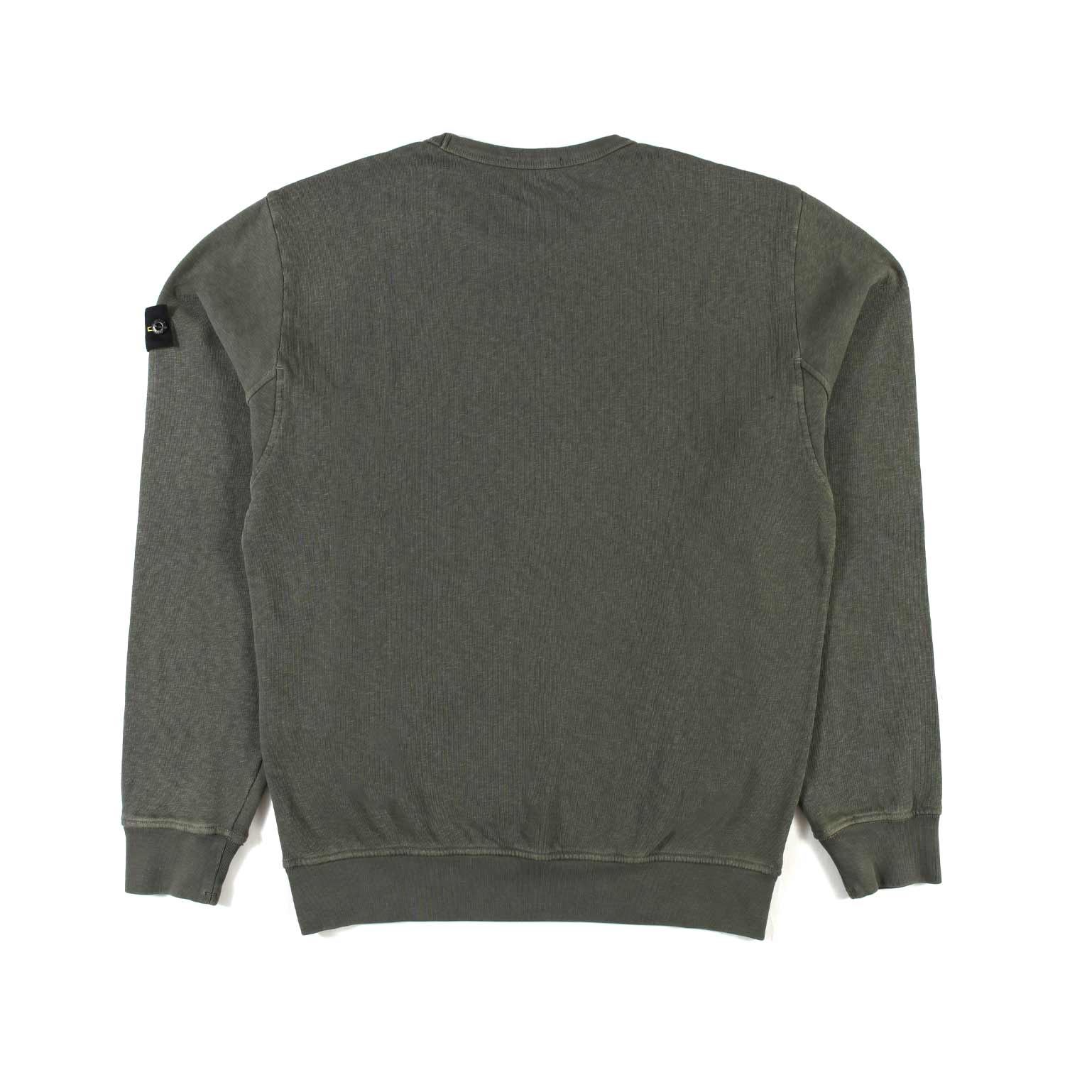 FELPA VERDE MILITARE CON PATCH LOGO COMPASS - annameglio.com abbigliamento moda