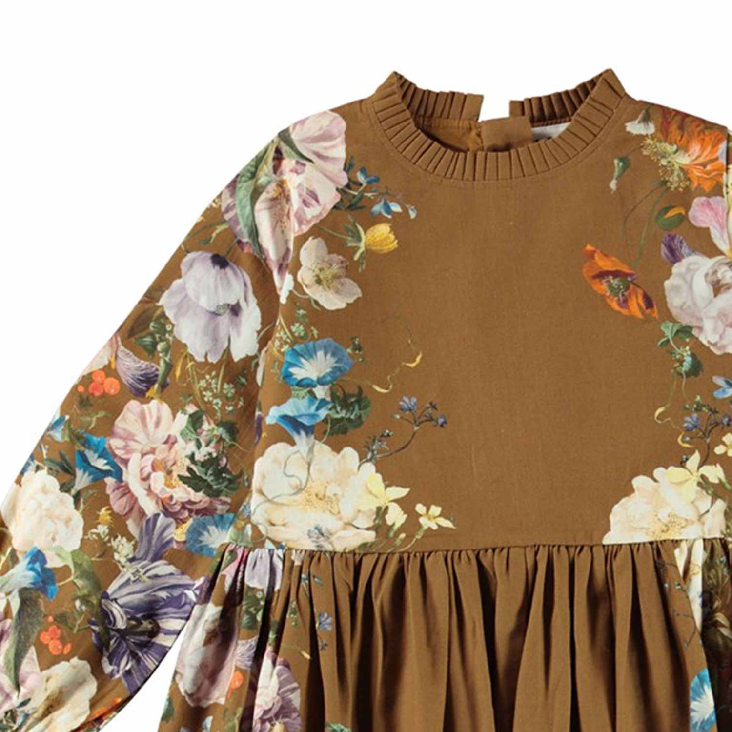 ABITO COMO POETIC FLORA CAMMELLO BAMBINA - annameglio.com abbigliamento moda