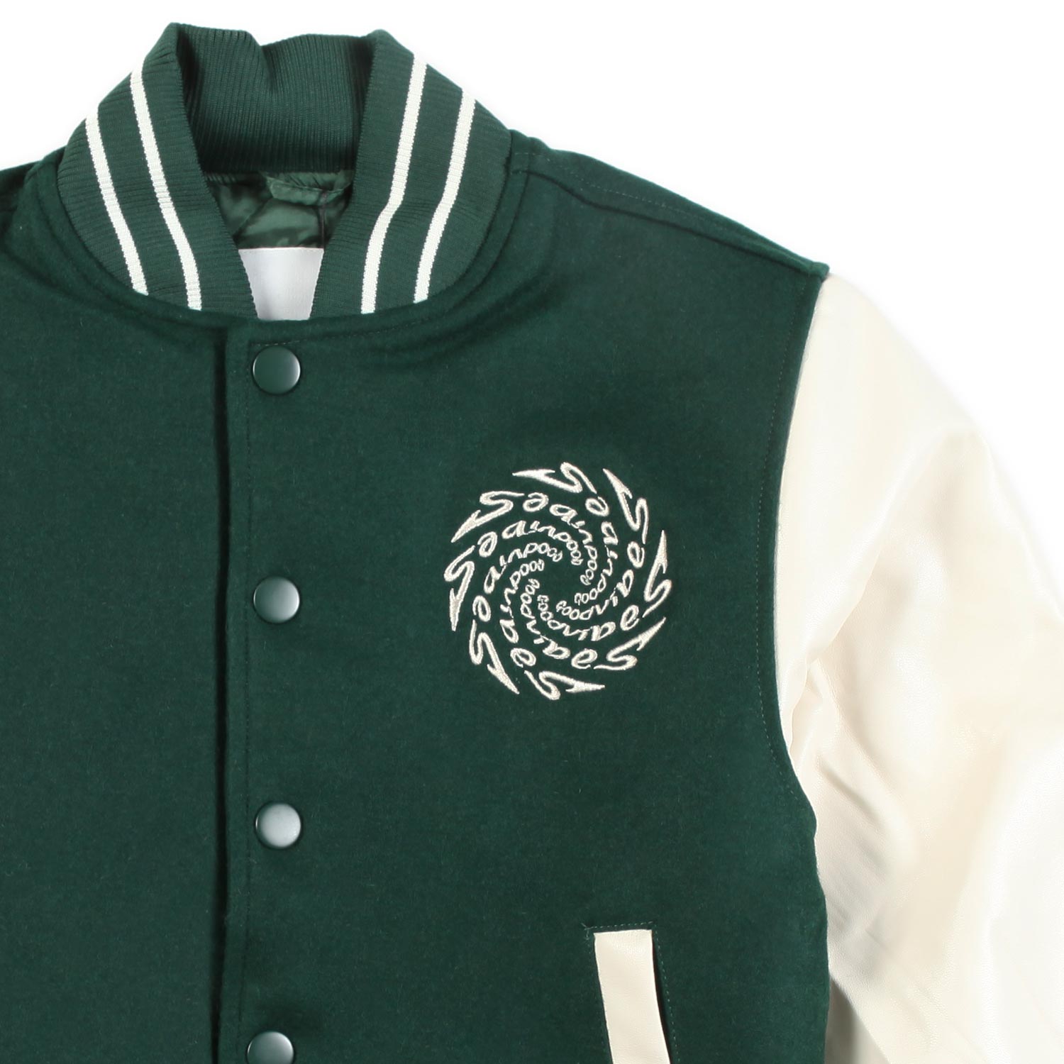 GIACCA DA BASEBALL HANI VERDE E BIANCA - annameglio.com abbigliamento moda