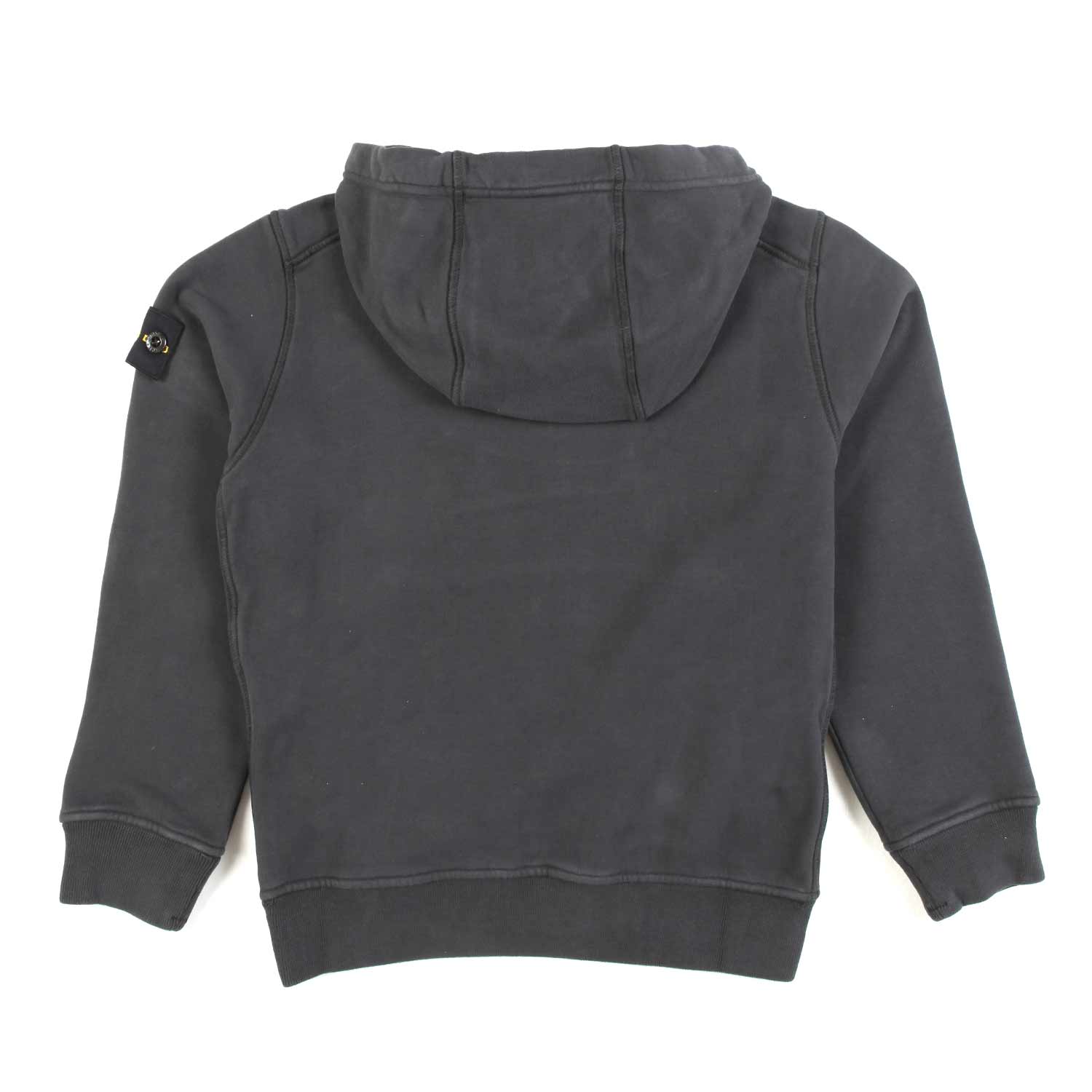 FELPA HOODIE GRIGIA CON PATCH LOGO BAMBINO E TEEN - annameglio.com abbigliamento moda