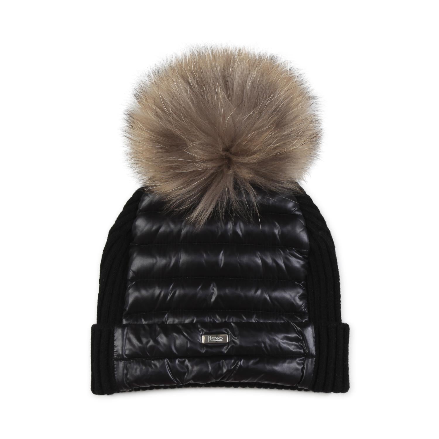 CAPPELLO NERO DI LANA E NYLON BAMBINA E TEEN - annameglio.com abbigliamento moda