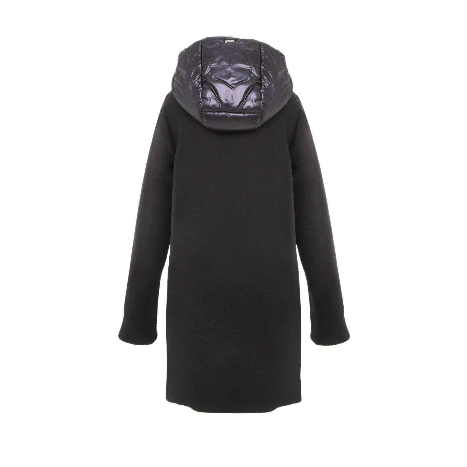 CAPPOTTO NERO DI LANA E NYLON BAMBINA E TEENAGER - annameglio.com abbigliamento moda