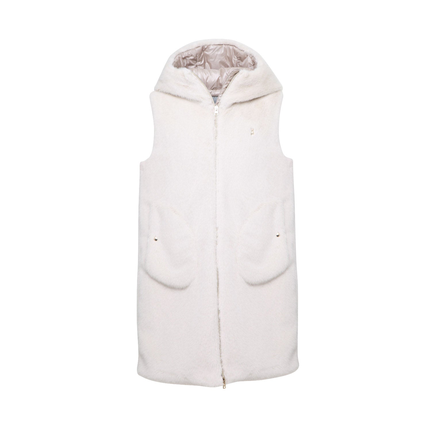GILET ECOPELLICCIA BIANCO BAMBINA E TEENAGER - annameglio.com abbigliamento moda