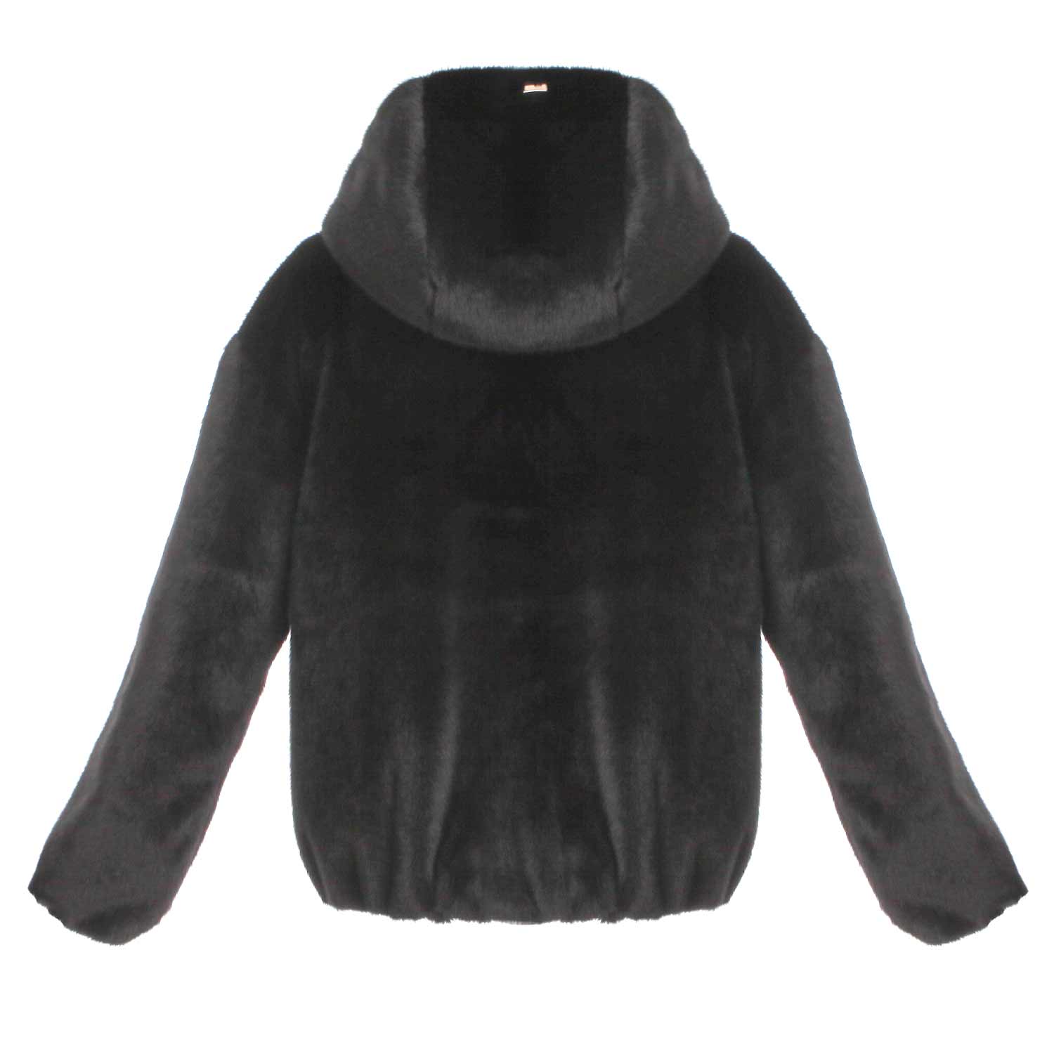GIUBBOTTO IN ECO-PELLICCIA NERO - annameglio.com abbigliamento moda