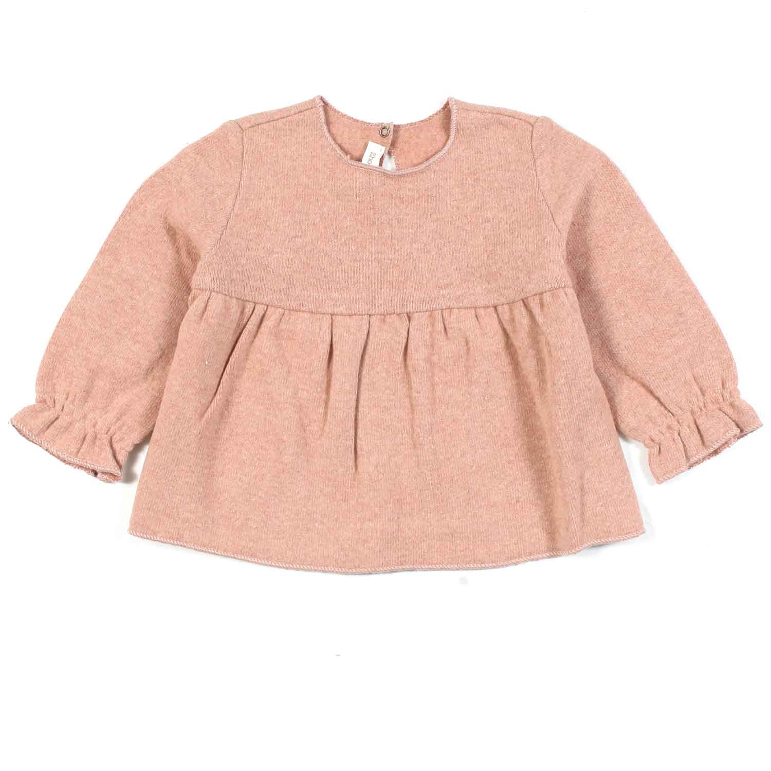 BLUSA ROSA CON TOPPE NEONATA - annameglio.com abbigliamento moda