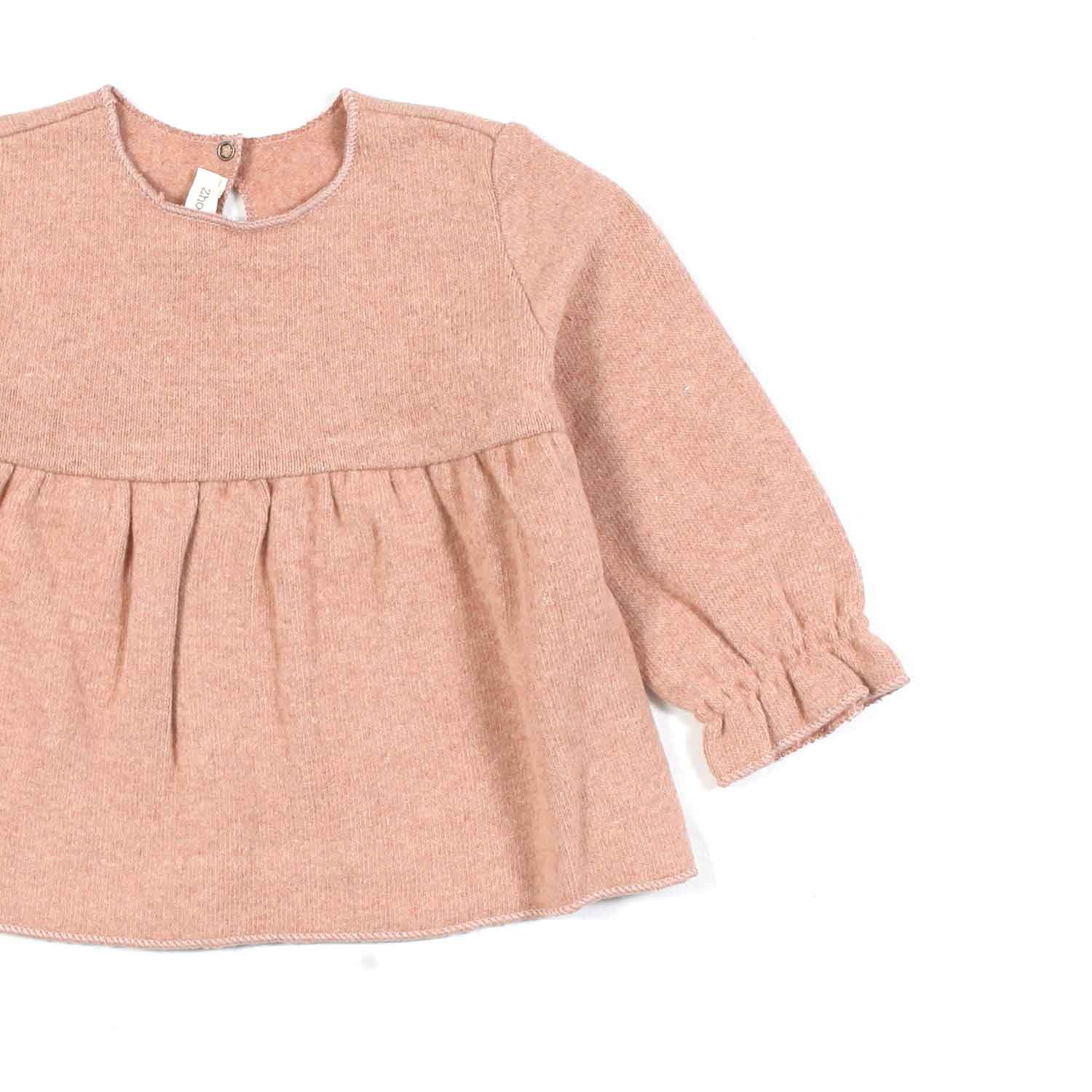 BLUSA ROSA CON TOPPE NEONATA - annameglio.com abbigliamento moda