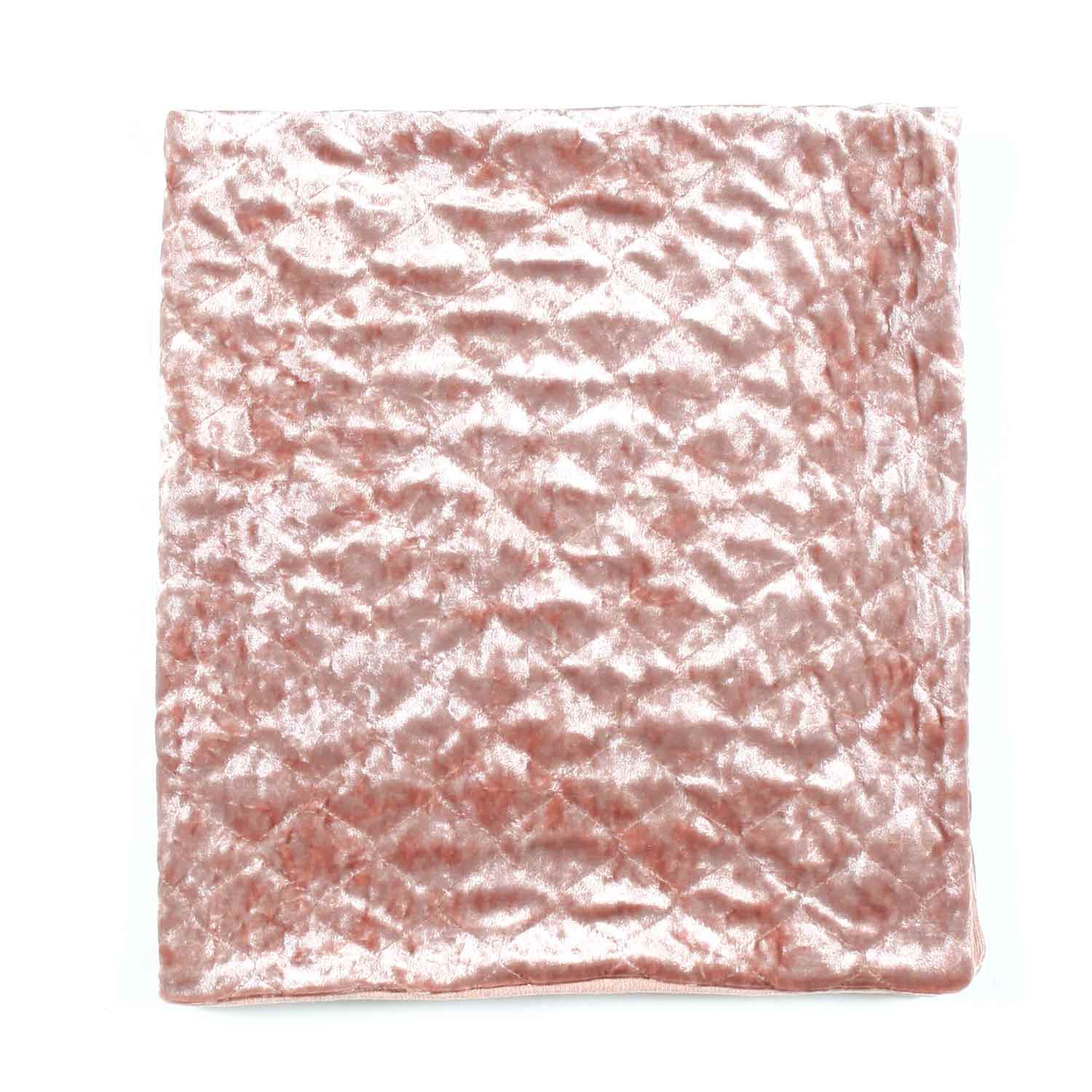 COPERTA VELLUTO LUCIDO ROSA ANTICO NEONATA - annameglio.com abbigliamento moda