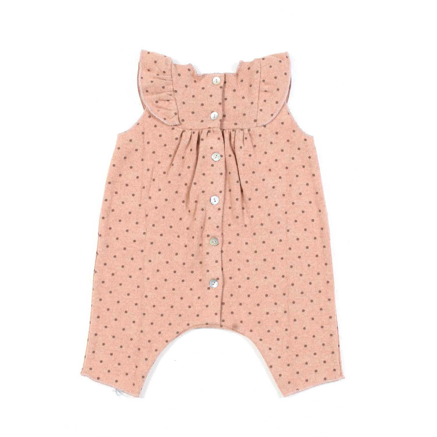 TUTINA SMANICATA ROSA A POIS NEONATA - annameglio.com abbigliamento moda