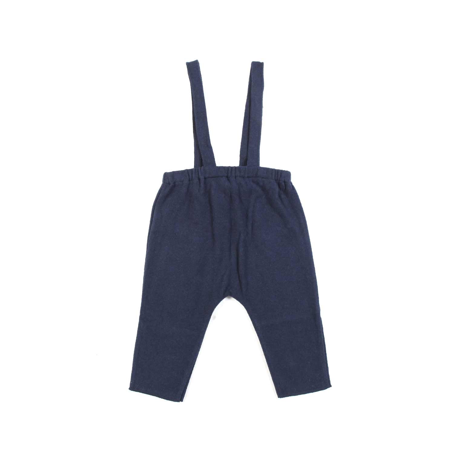 PANTALONE BLU CON BRETELLE NEONATO - annameglio.com abbigliamento moda