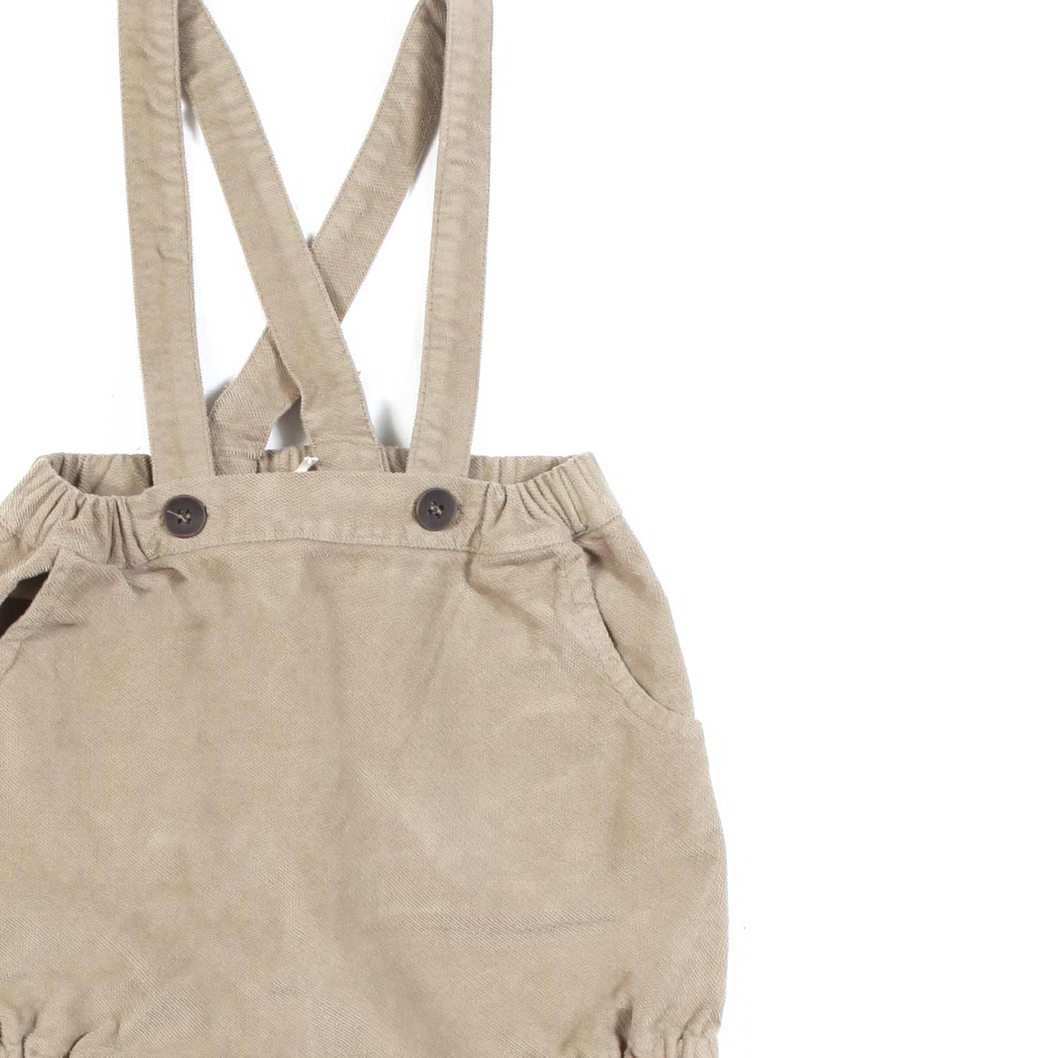 BLOOMERS VERDE OLIVA CON BRETELLE NEONATO - annameglio.com abbigliamento moda