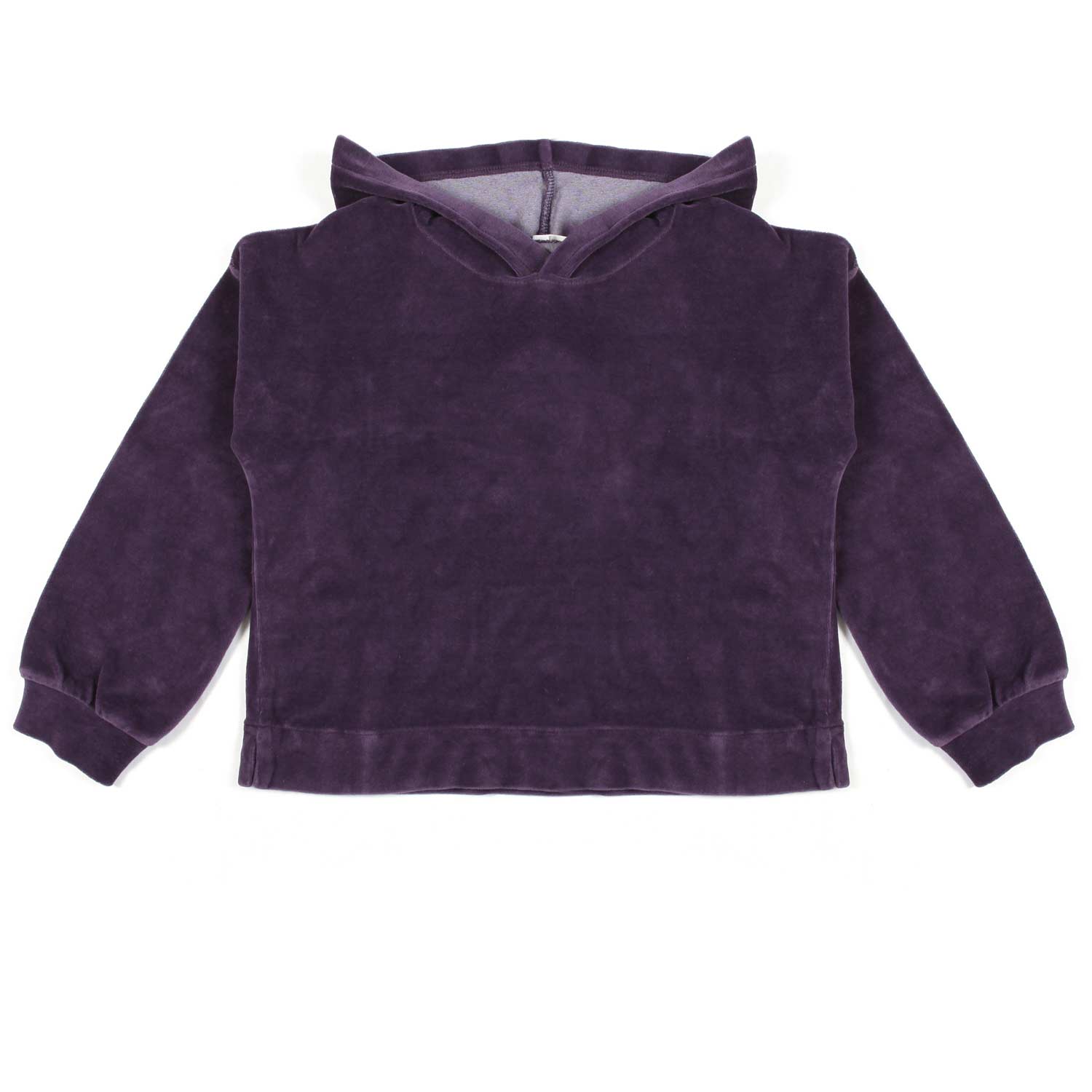 FELPA HOODIE CINIGLIA VIOLA BAMBINA - annameglio.com abbigliamento moda