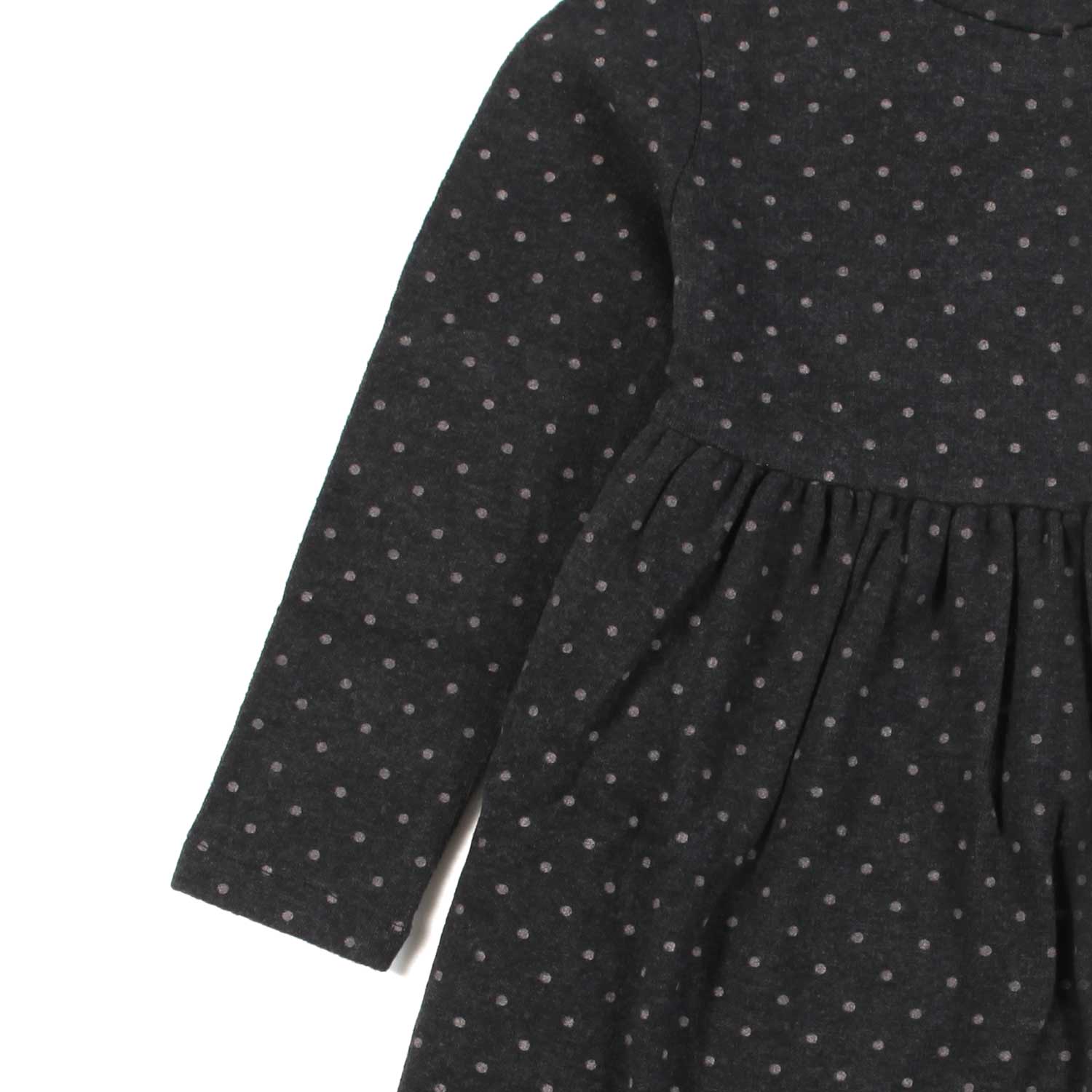 VESTITO ANTRACITE A POIS BAMBINA - annameglio.com abbigliamento moda