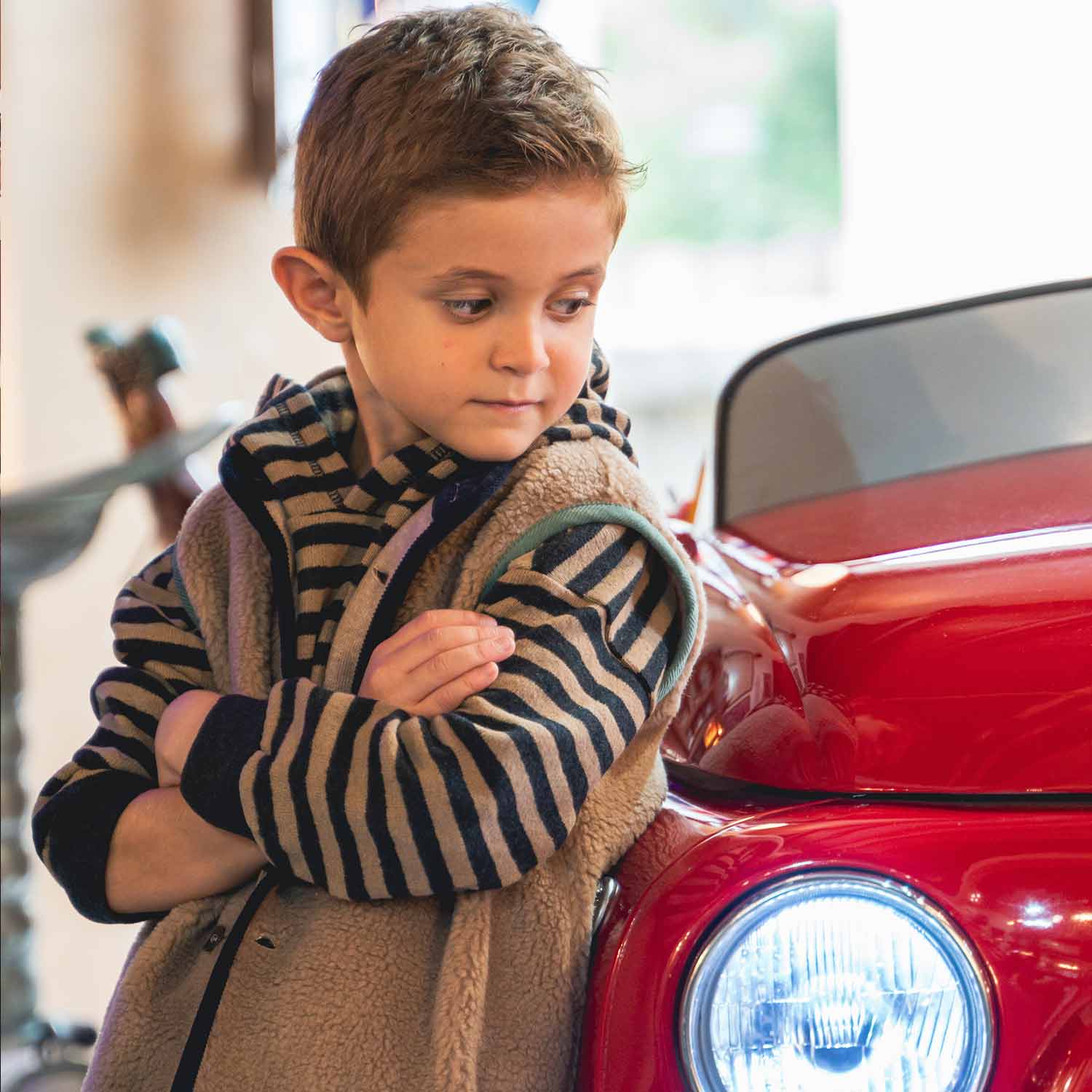 MAGLIA HOODIE UNISEX ANTRACITE E TORTORA A RIGHE - annameglio.com abbigliamento moda