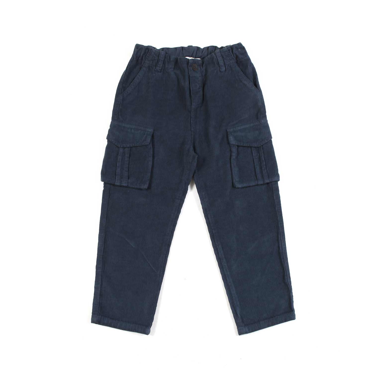 PANTALONE CARGO CORDUROY BLU BAMBINO - annameglio.com abbigliamento moda